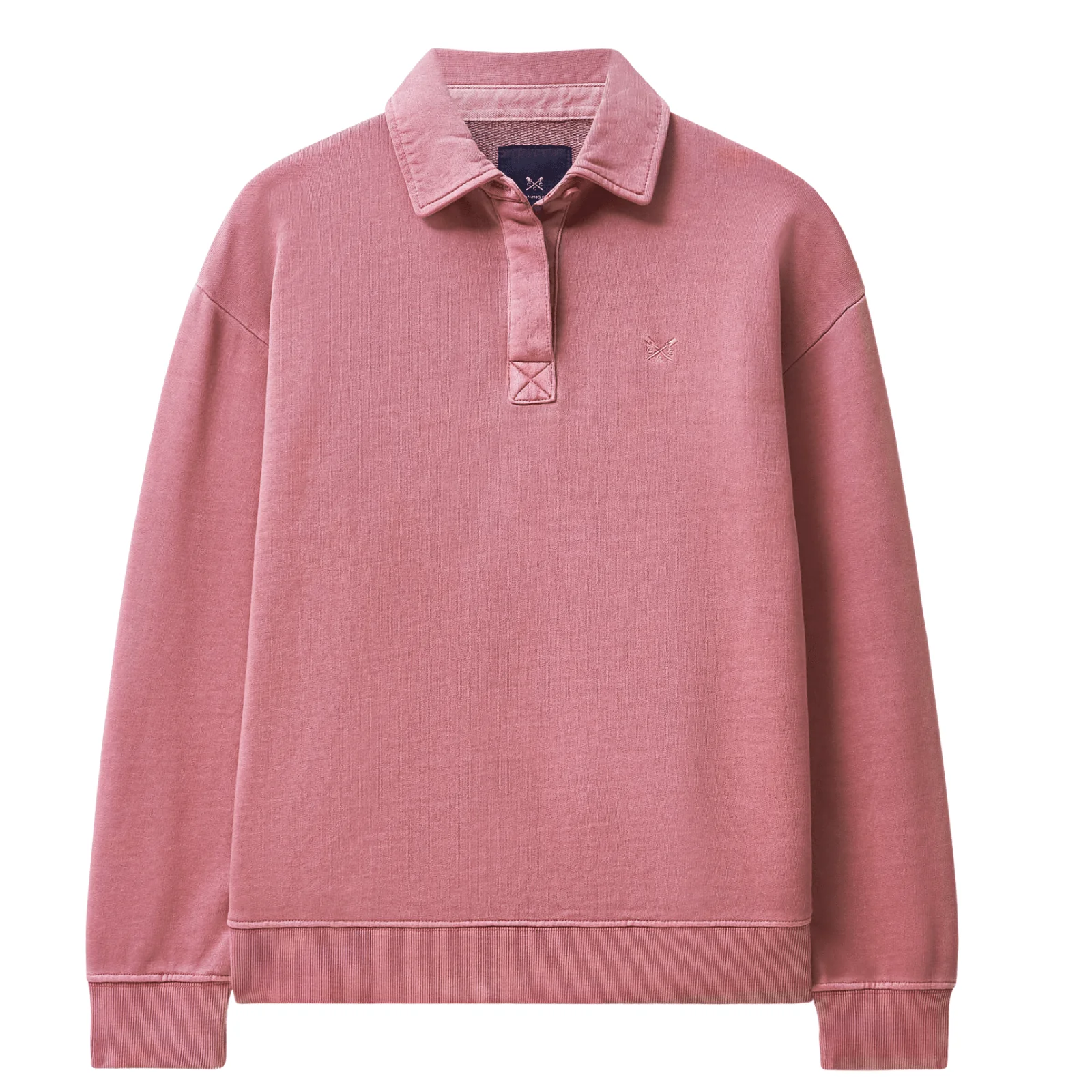 Crew Clothing Womens Pigment Dyed Rugger Sweatshirt - Image 8