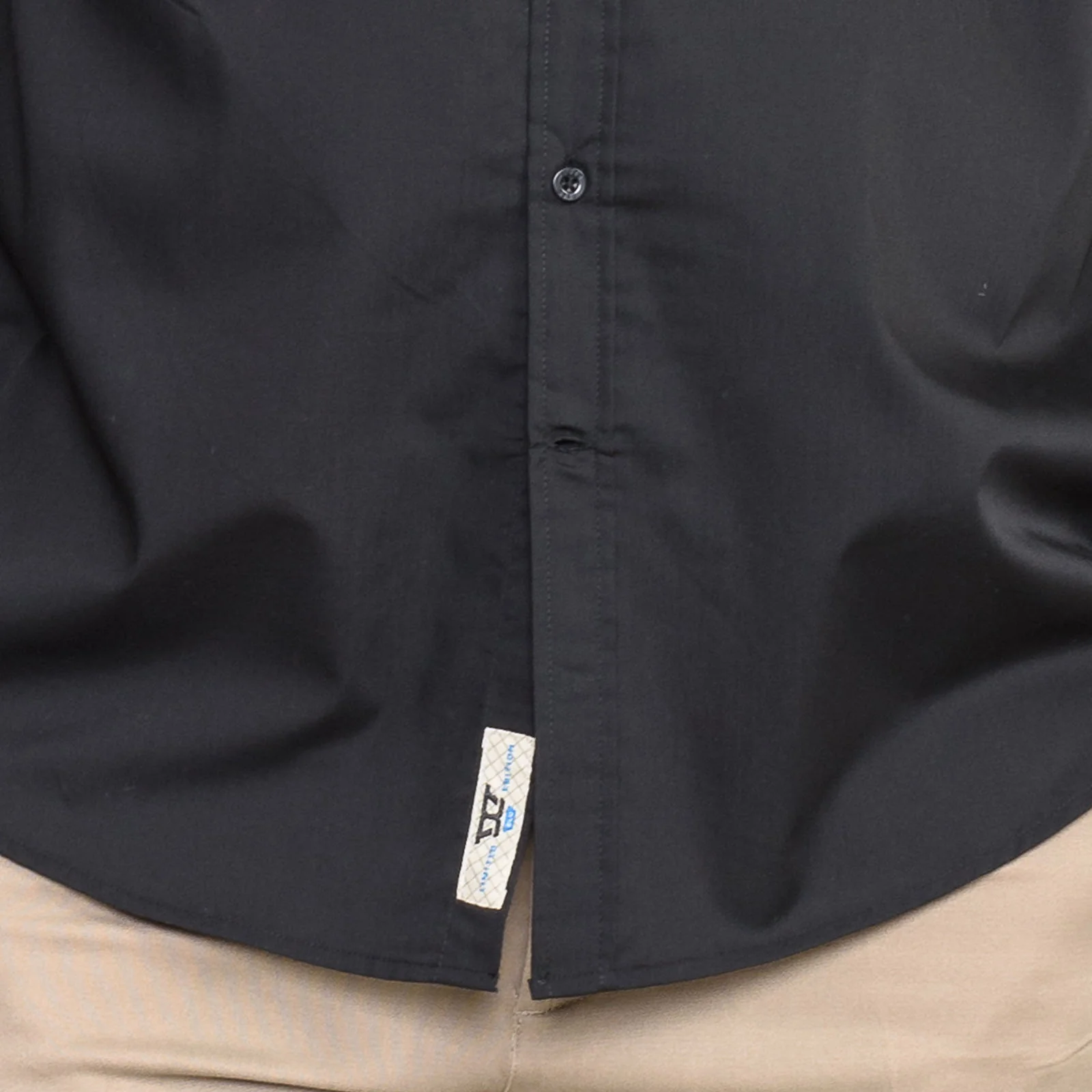 D555 Mens Corbin Big & Tall Kingsize Easy Iron Classic Regular Shirt - Black - Image 3