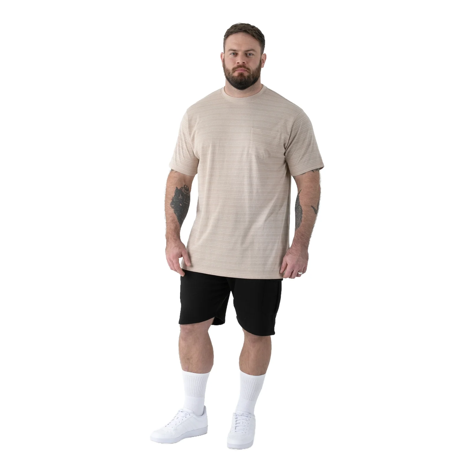 D555 Mens Dingle Big & Tall High Low Short Sleeve T-Shirt - Image 5