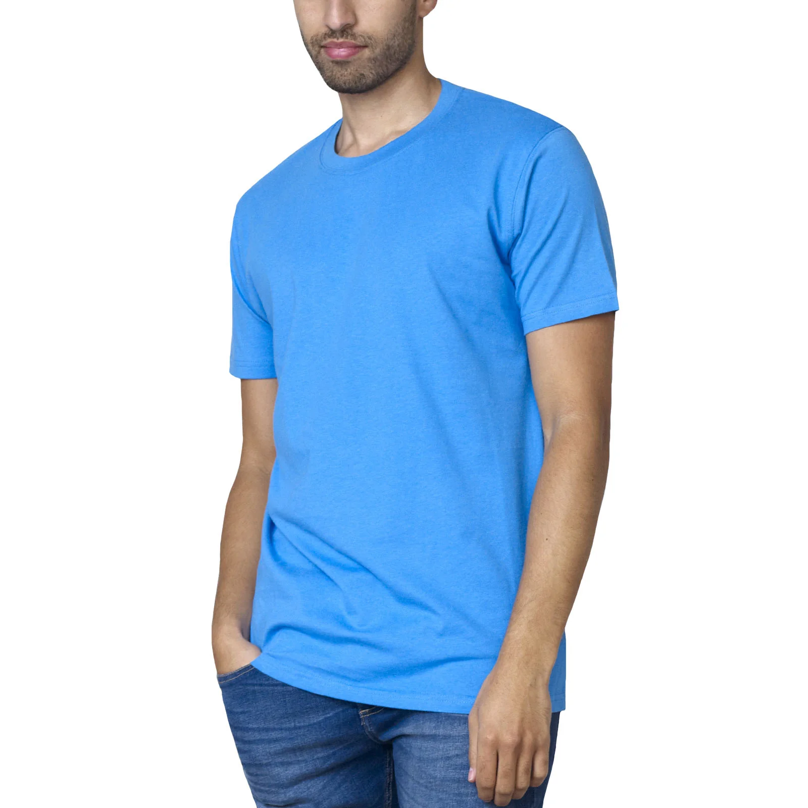 D555 Mens Flyers Premium Weight Combed Cotton Crew Neck T Shirt - Image 4