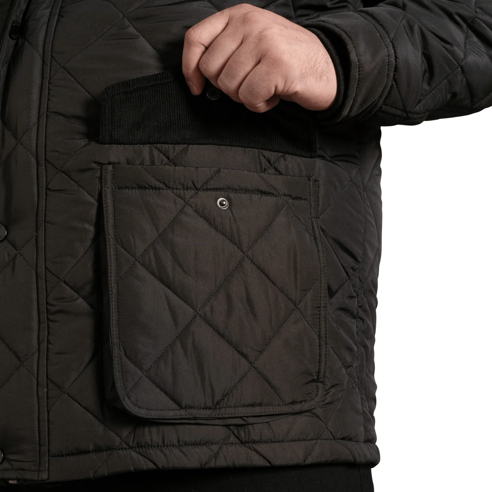 D555 Mens Harborough Big & Tall Padded Jacket - Image 3