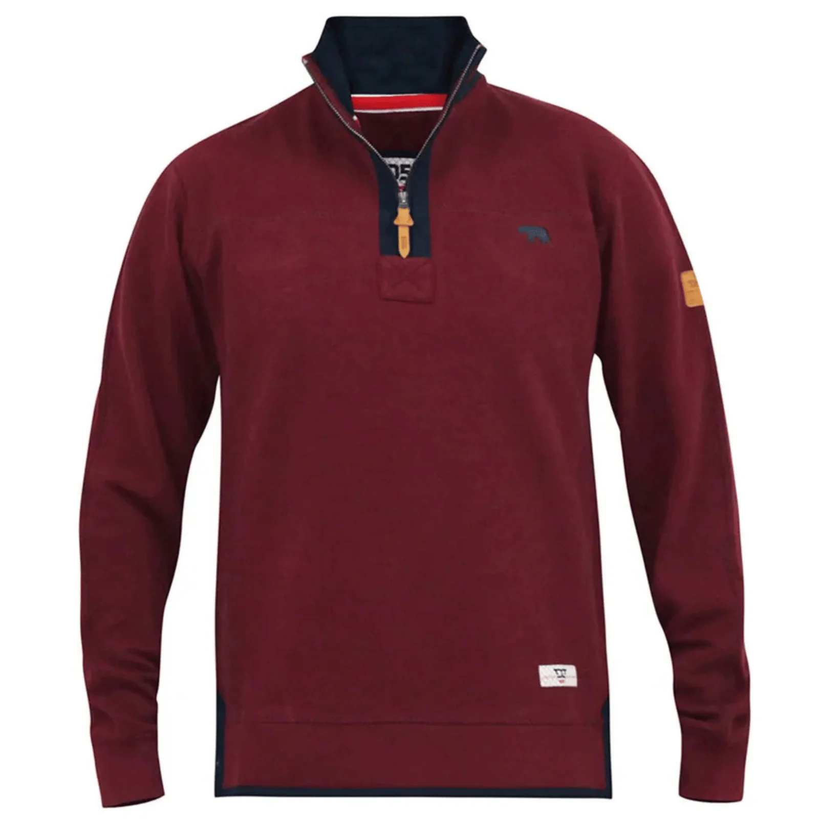 D555 Mens Hiraldo Big & Tall Half Zip Pullover Fleece - Image 5