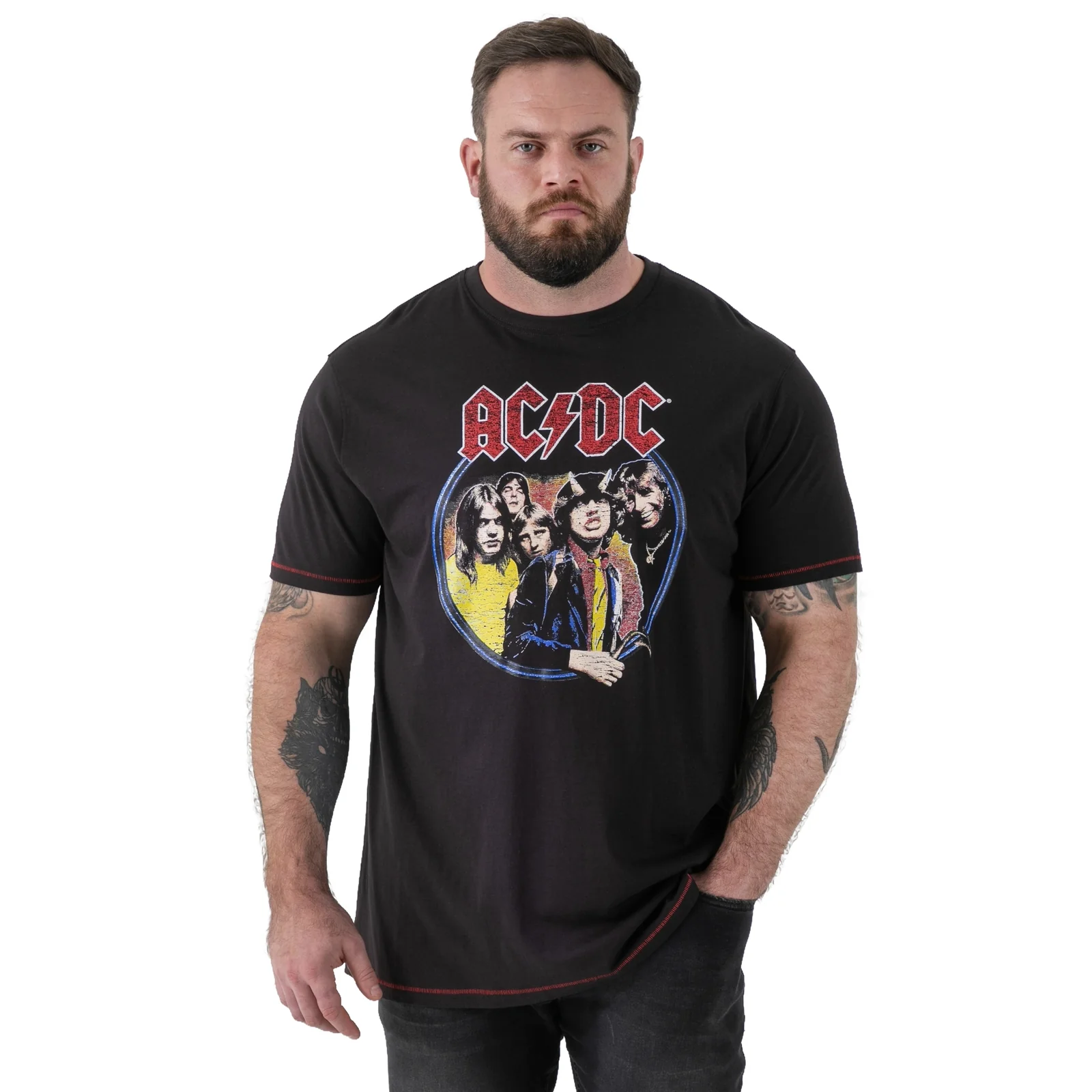 D555 Mens Hugh Big & Tall ACDC Short Sleeve T-Shirt