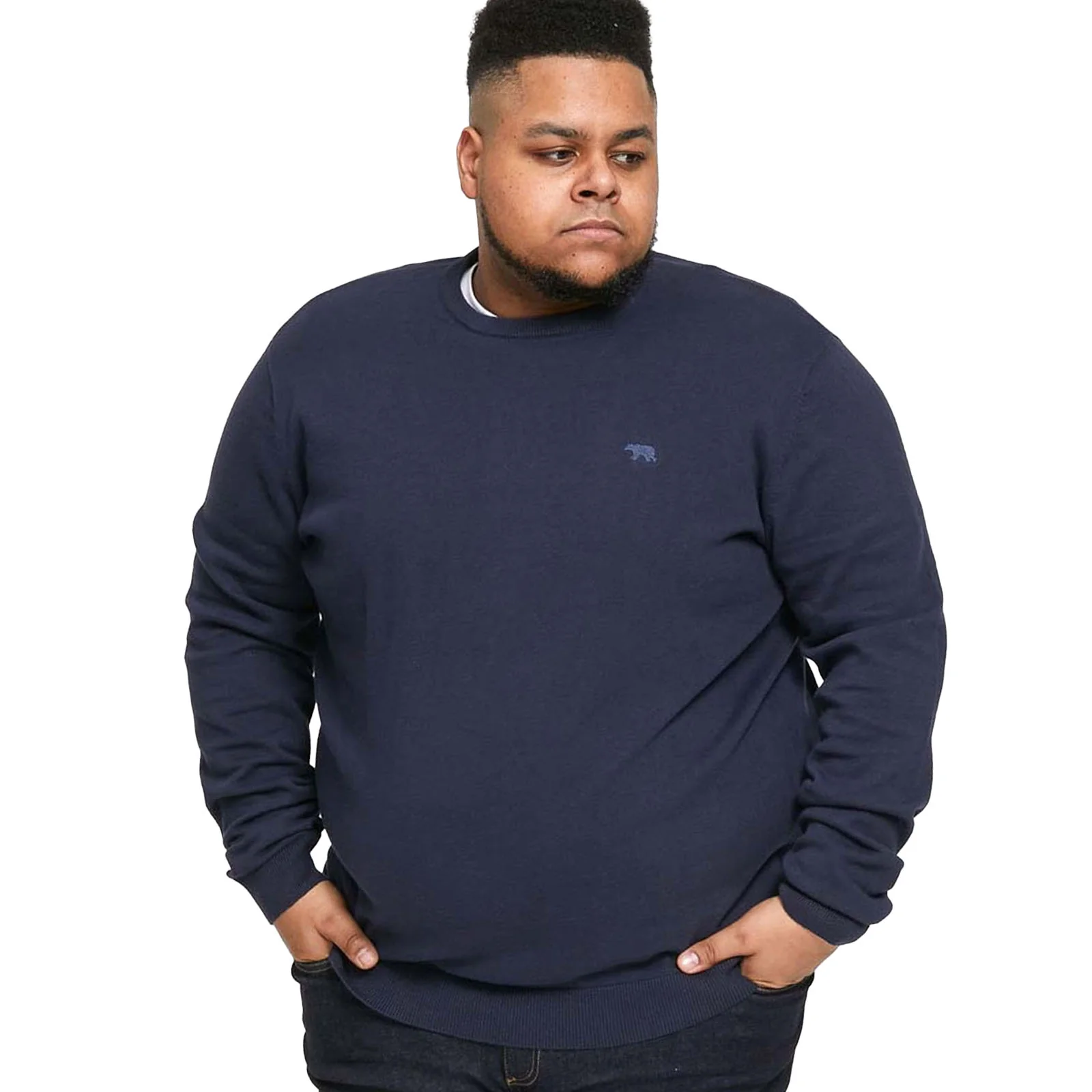 D555 Mens Jovanni Big & Tall Crew Neck Sweatshirt - Image 3