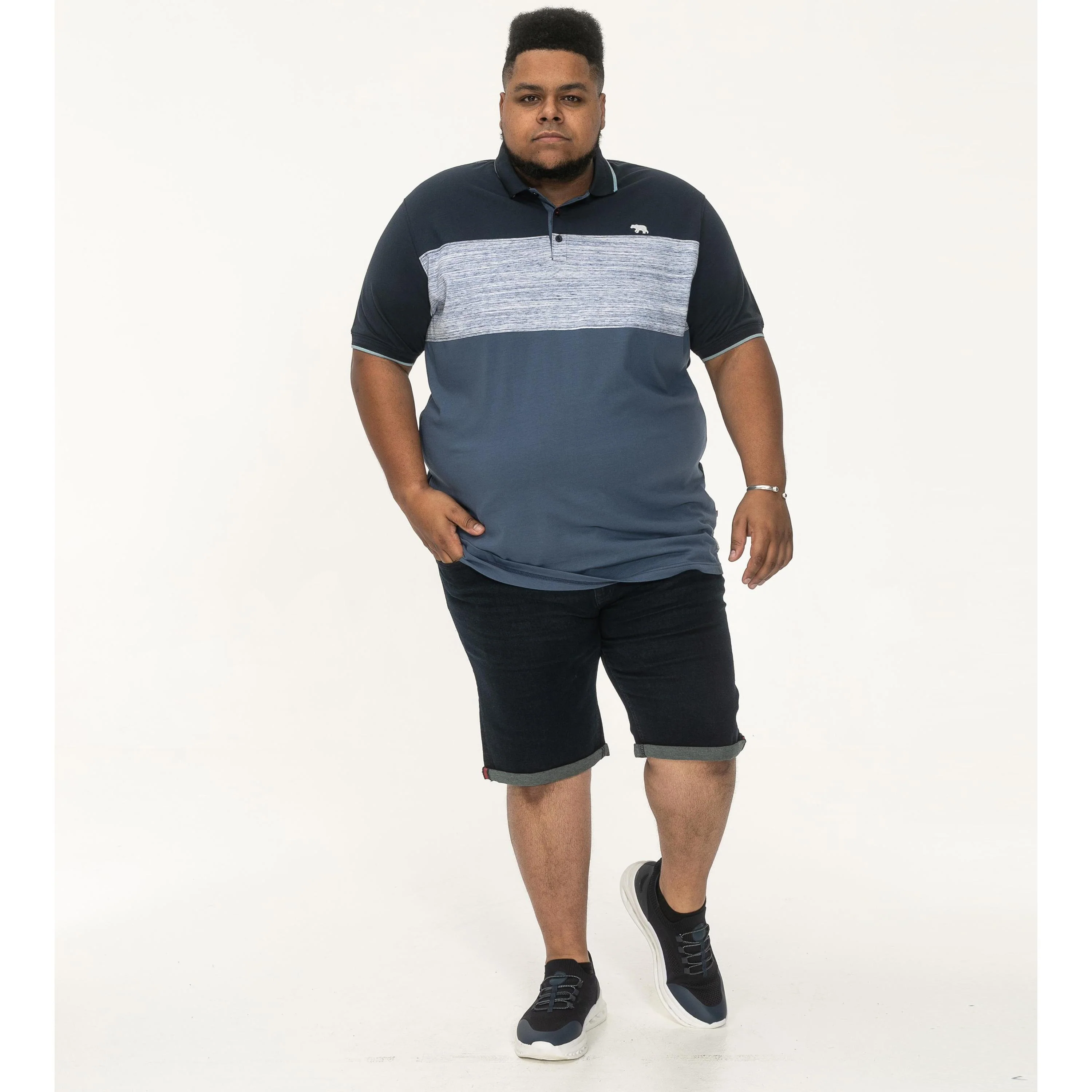 D555 Mens Leeds Big & Tall Short Sleeve Polo Shirt - Image 5
