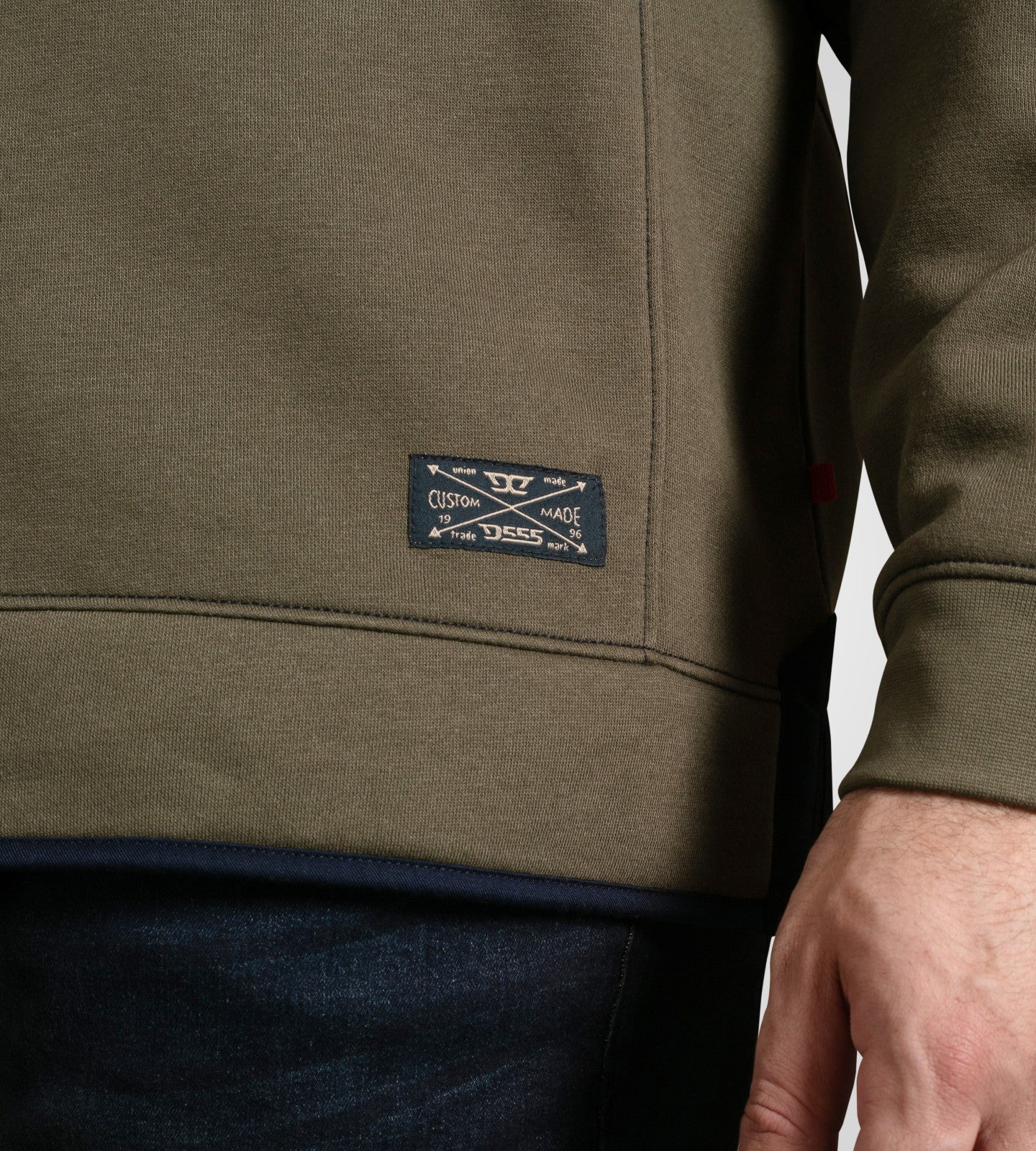 D555 Mens Leicester Big & Tall Half Zip Sweatshirt - Image 8