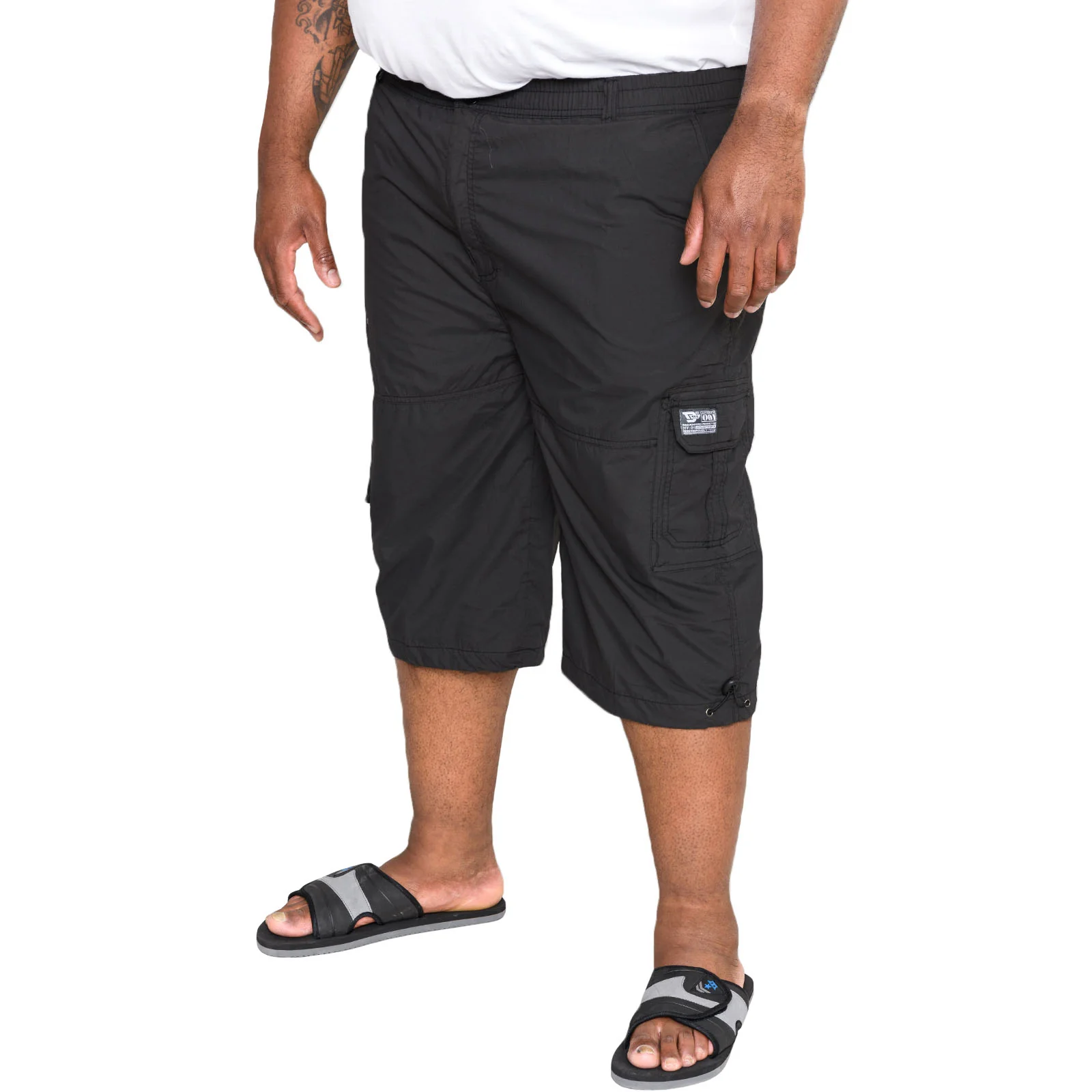 D555 Mens Mason Big & Tall Kingsize Cargo Capri Pants - Image 2