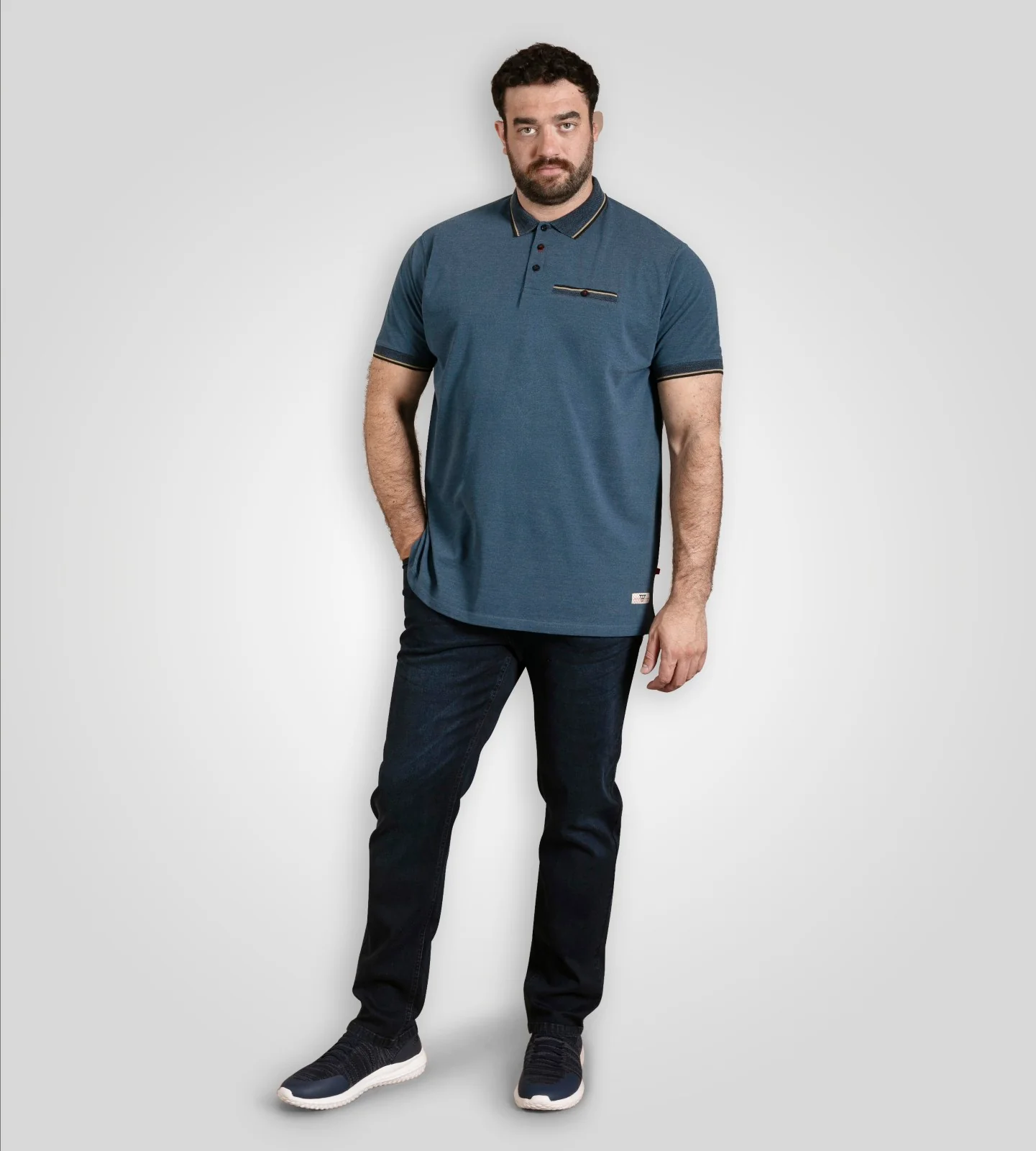 D555 Mens Redditch Big & Tall Short Sleeve Polo Shirt - Image 4