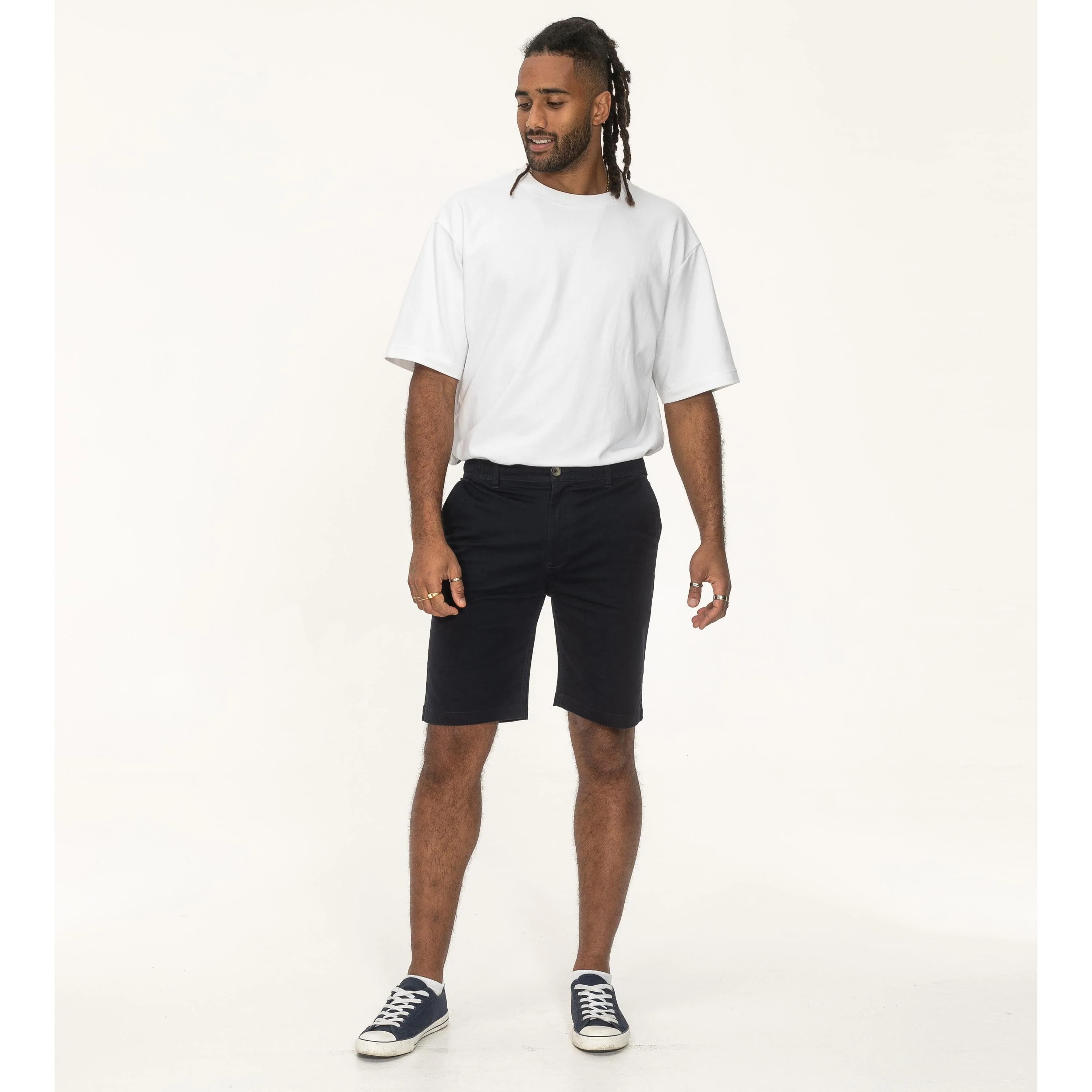 D555 Mens Redhill Big & Tall Elasticated Chino Shorts - Image 14