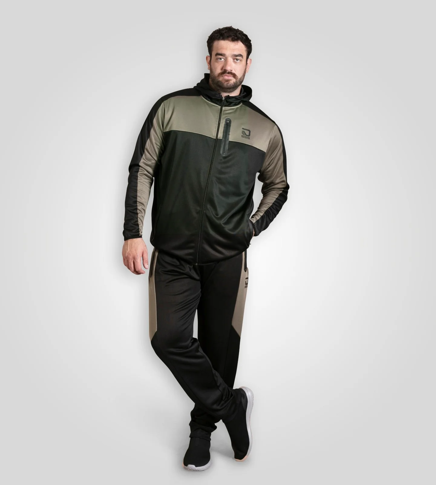 D555 Mens Southport Big & Tall Full Zip Hoodie - Image 2