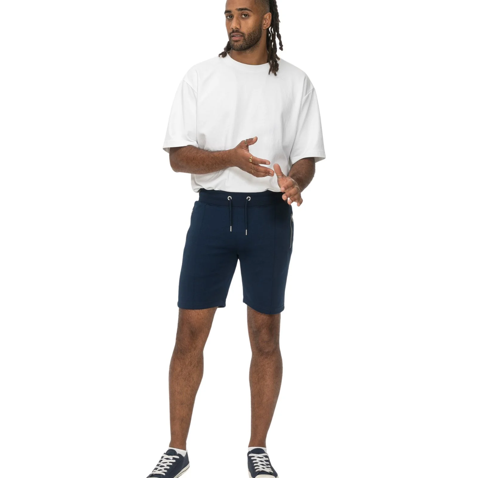 D555 Mens Spalding Big & Tall Elasticated Chino Shorts - Image 2