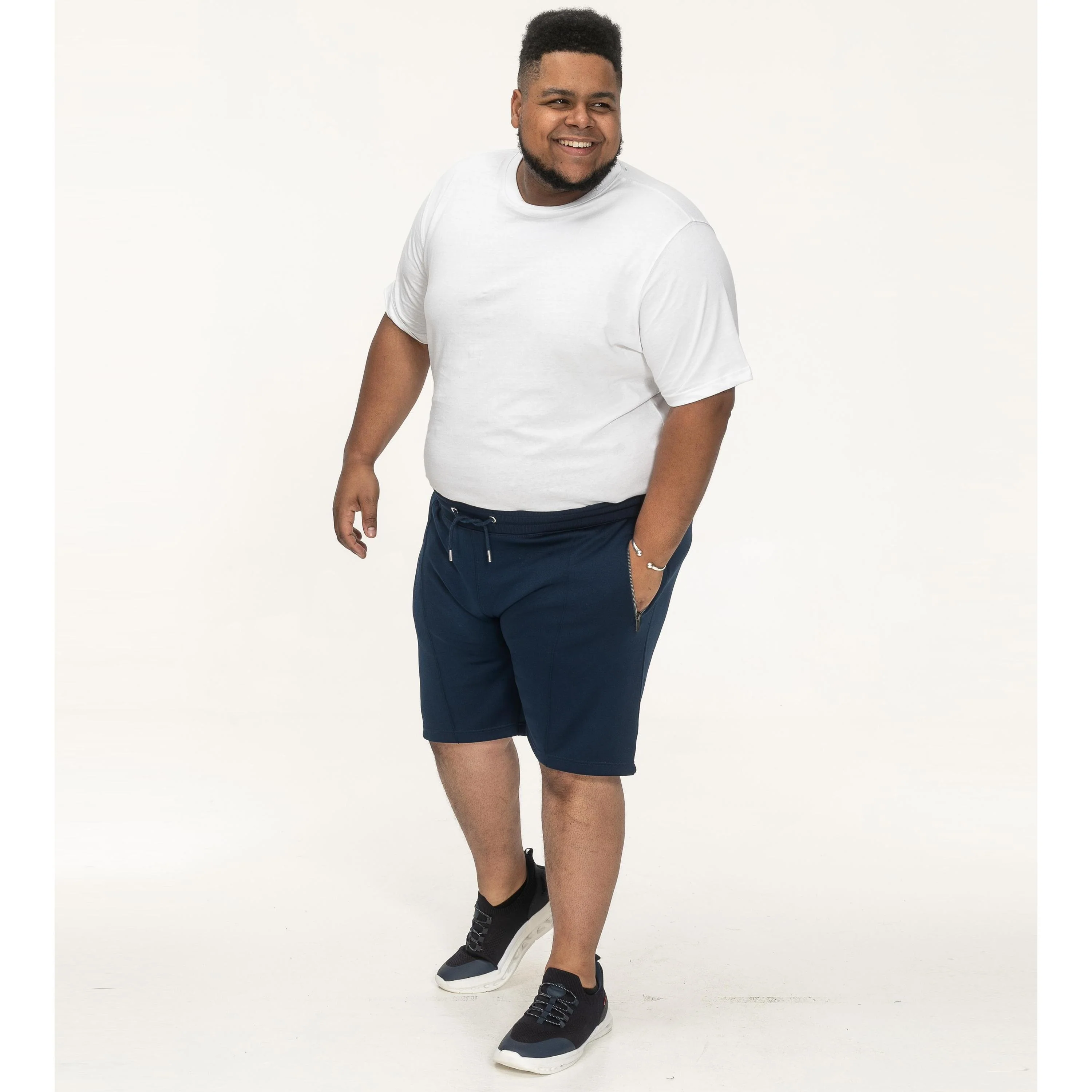 D555 Mens Spalding Big & Tall Elasticated Chino Shorts - Image 5