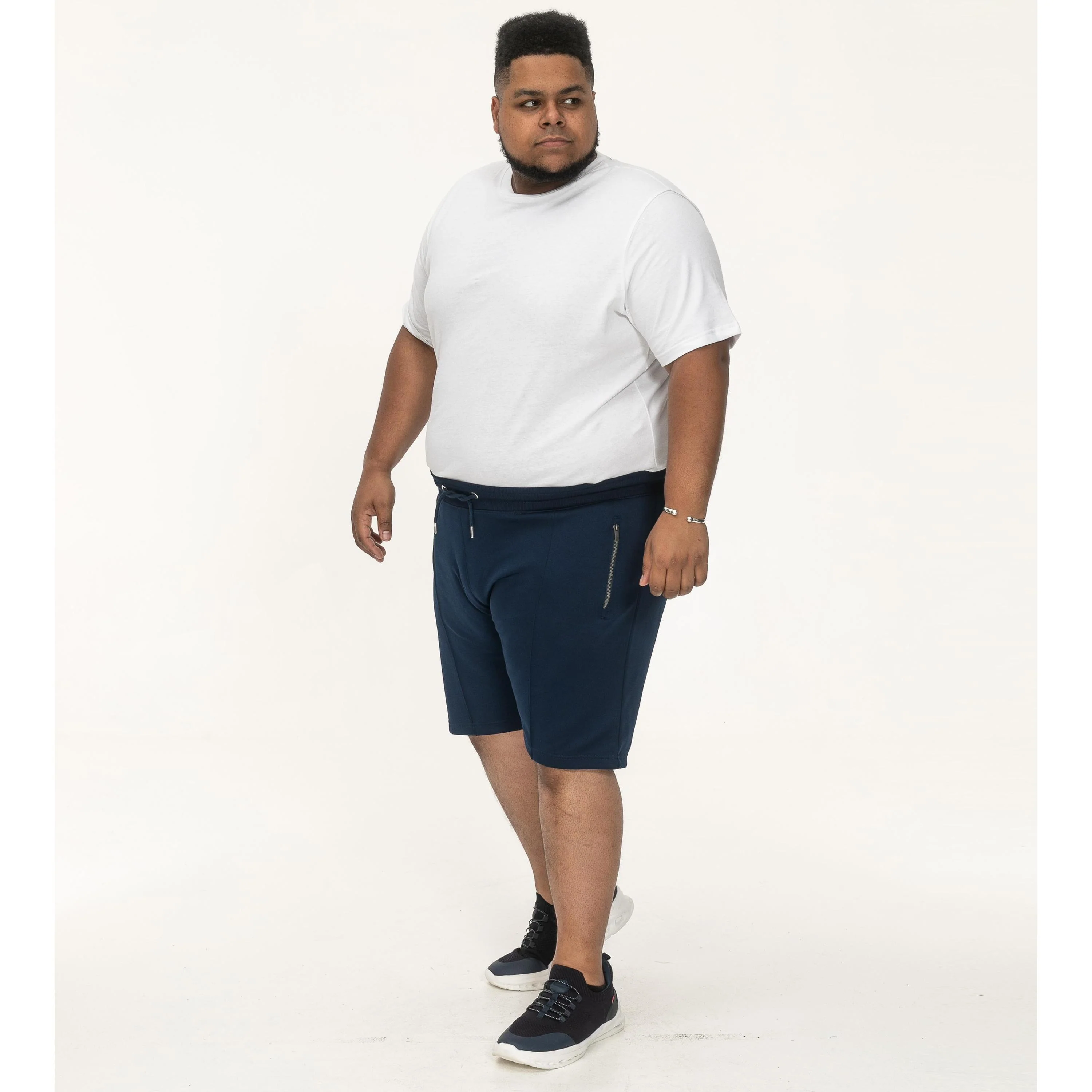 D555 Mens Spalding Big & Tall Elasticated Chino Shorts - Image 6