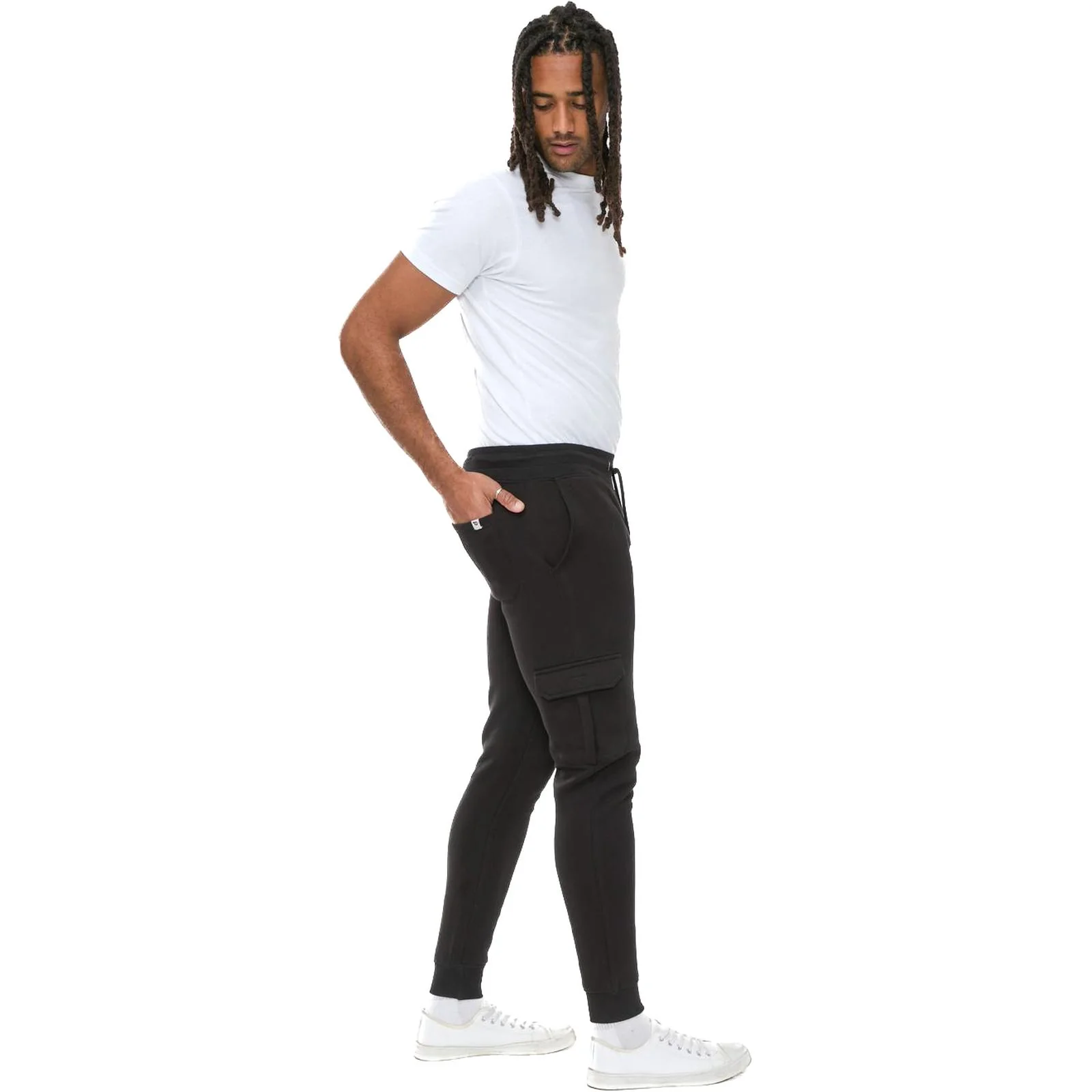 D555 Mens Tilden Big & Tall Cargo Pocket Joggers - Image 4