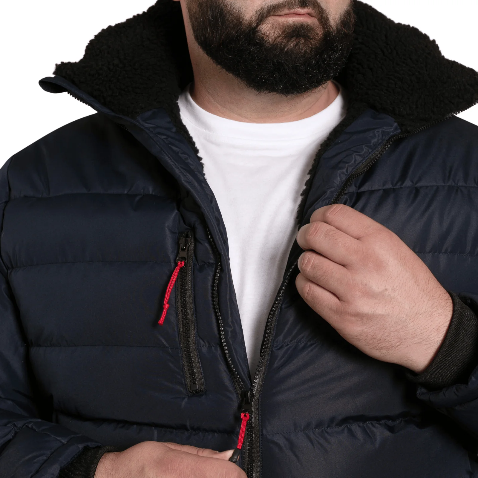 D555 Mens Workington Big & Tall Padded Jacket - Image 2