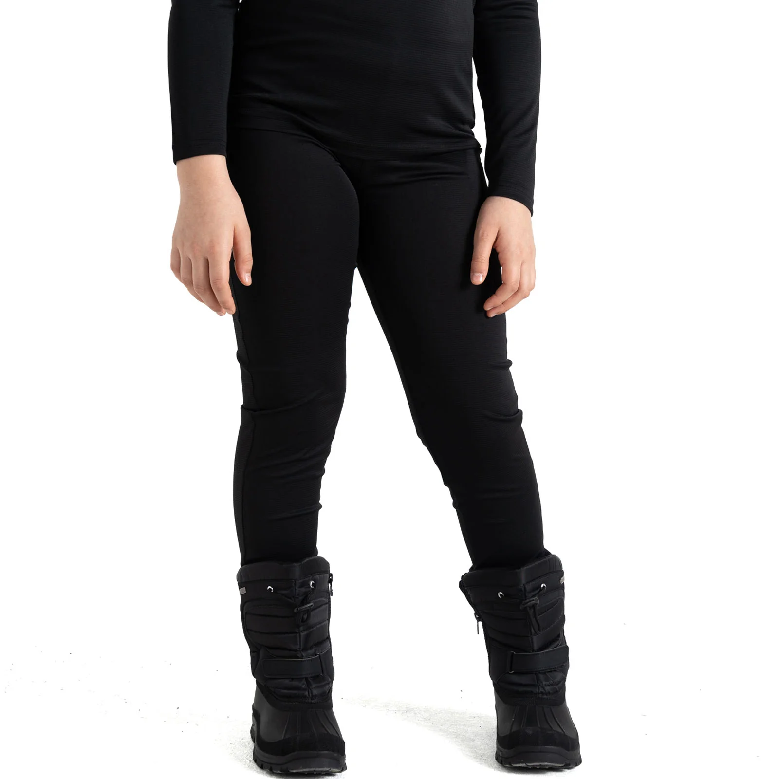 Dare 2b Kids Elate II Long Sleeve Baselayer Set - Black - Image 4