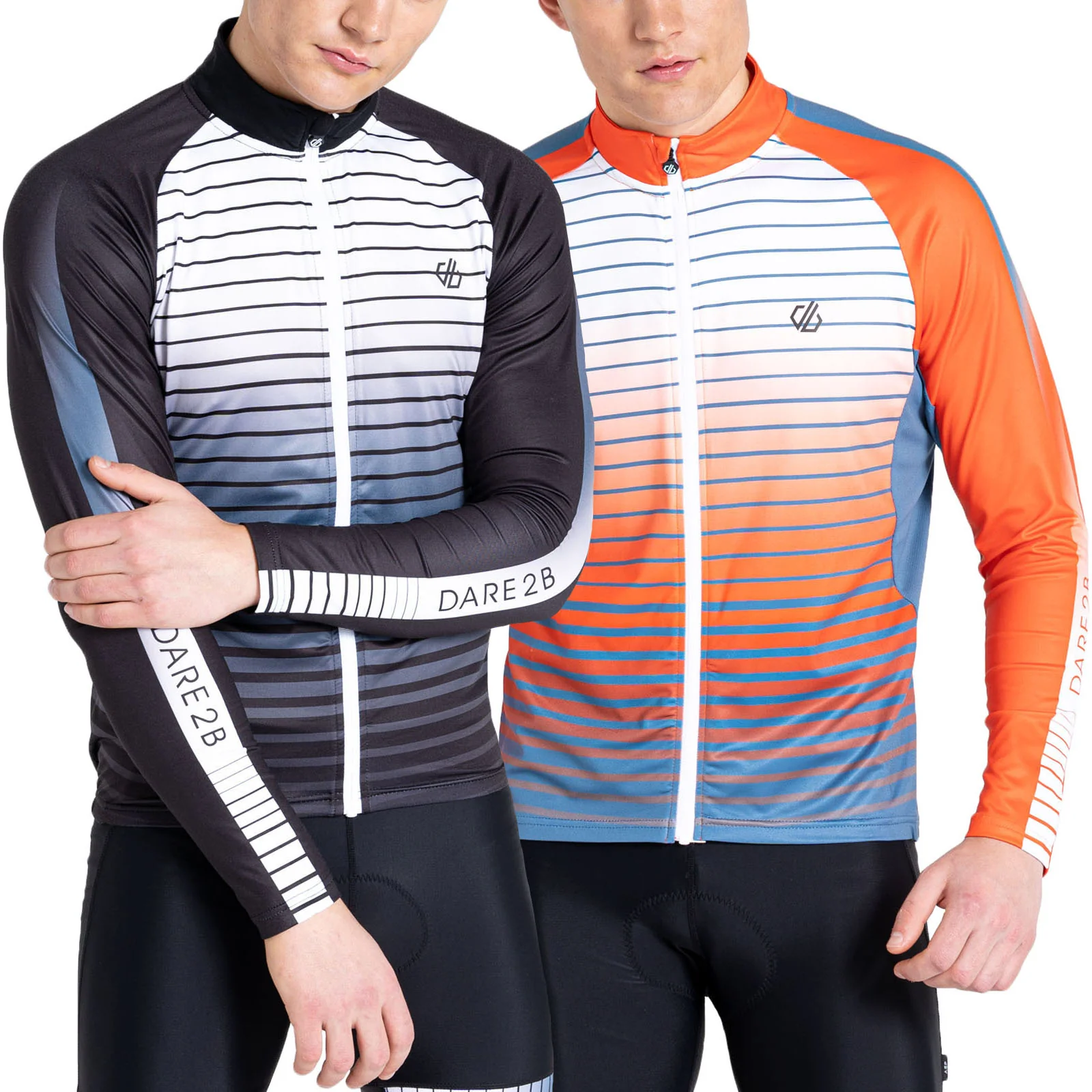Dare 2b Mens AEP Virtuous Long Sleeve Reflective Cycling Jersey