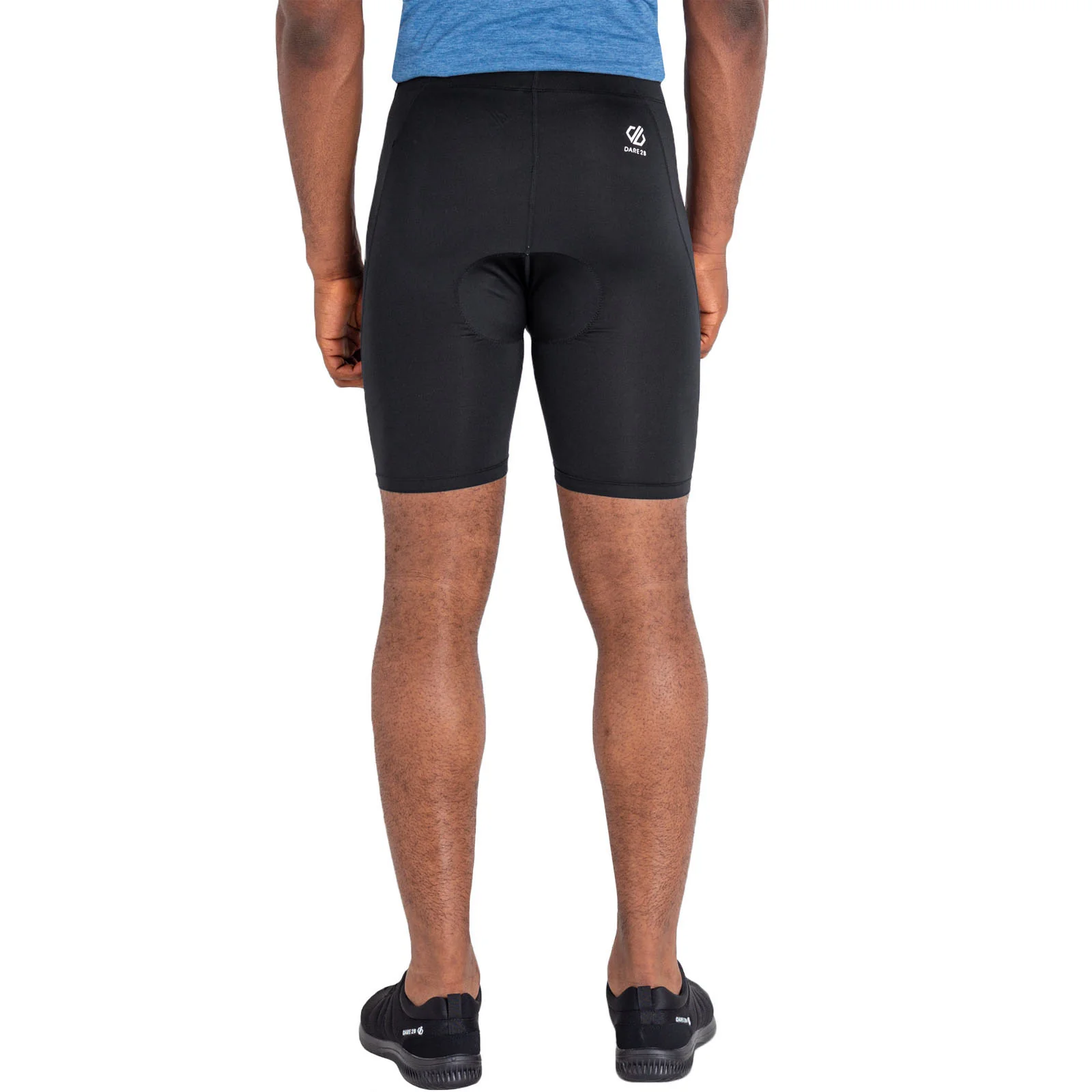 Dare 2b Mens Bold Reflective Quick Drying Cycling Shorts - Black - Image 2