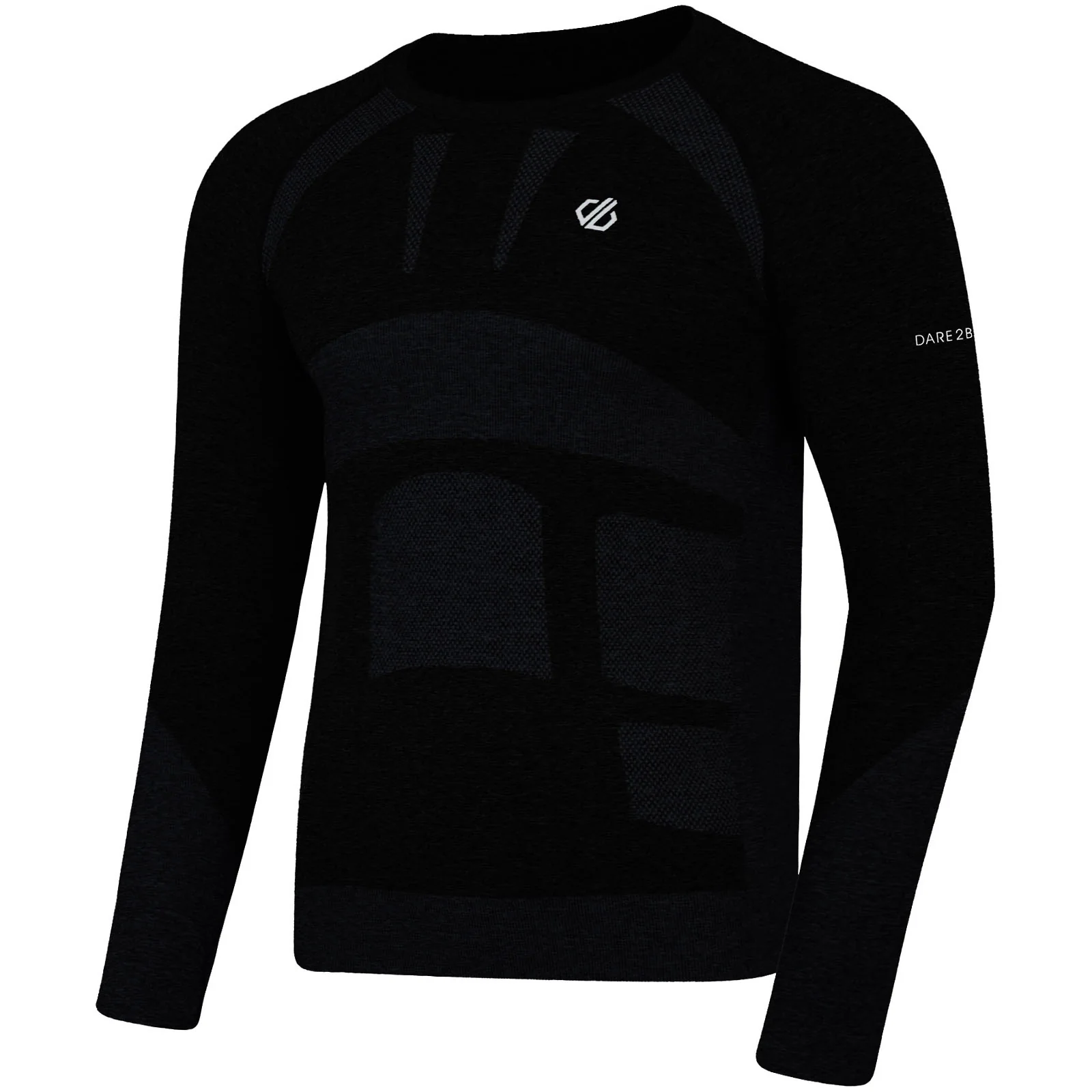 Dare 2b Mens In The Zone Long Sleeves Thermal Baselayer - Black - Image 3