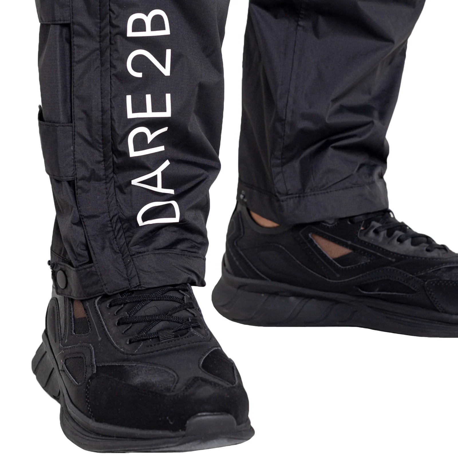 Dare 2b Mens Trait Waterproof Overtrousers - Black - Image 3