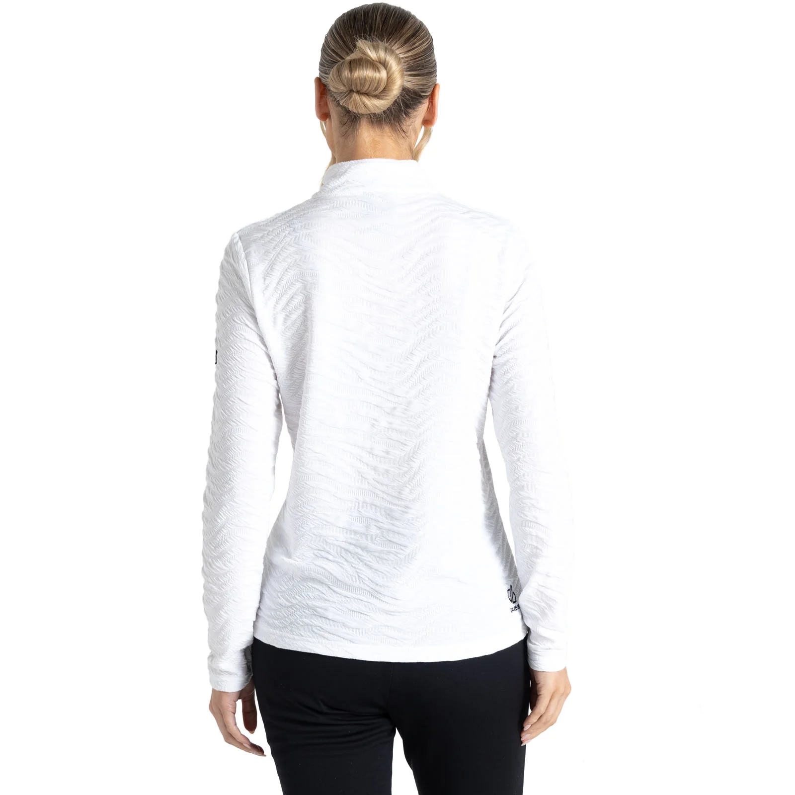 Dare 2b Womens Glamourize Half Zip Lightweight Pullover Midlayer - White - Image 2