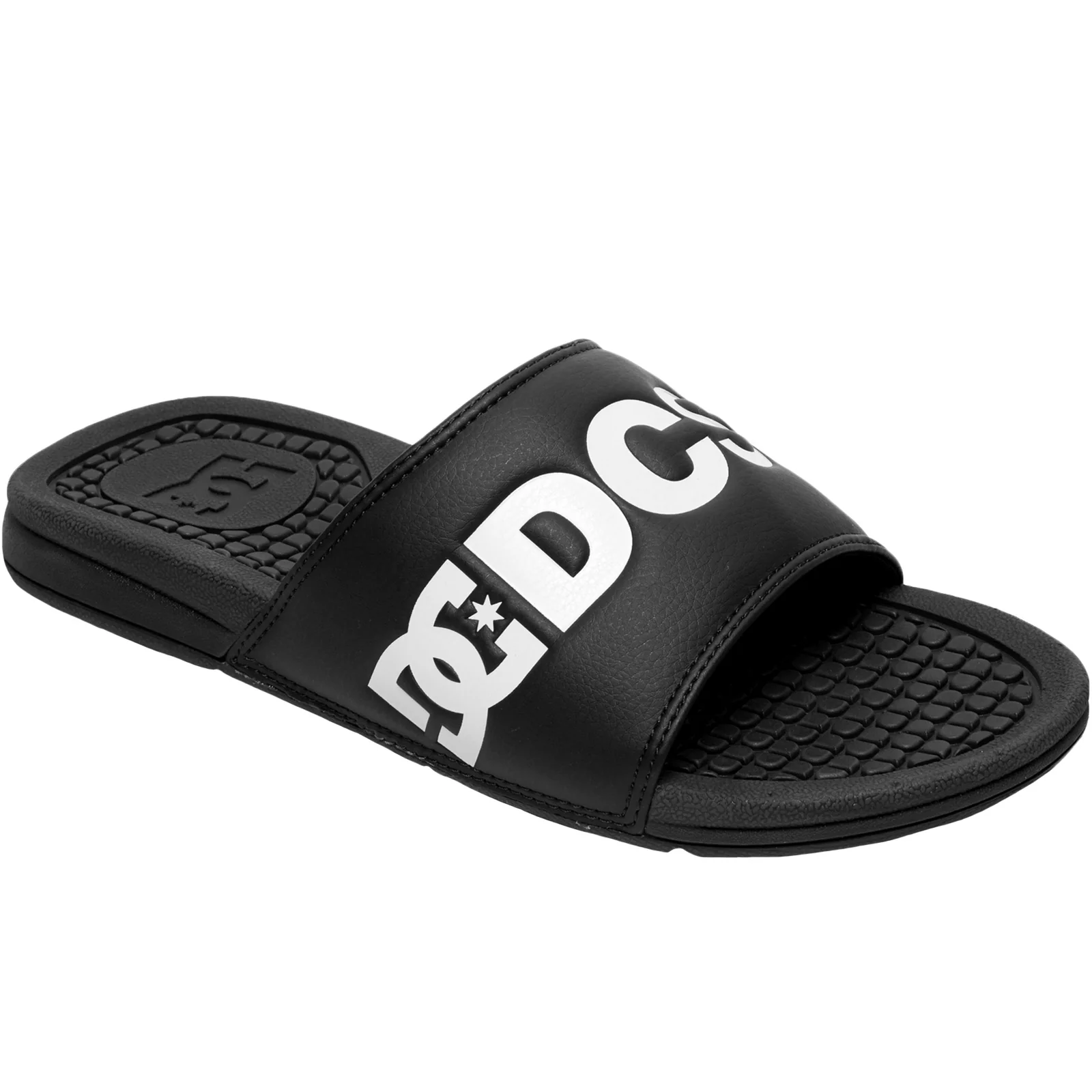 DC Shoes Mens Bolsa SE Sliders - Black/White - Image 2