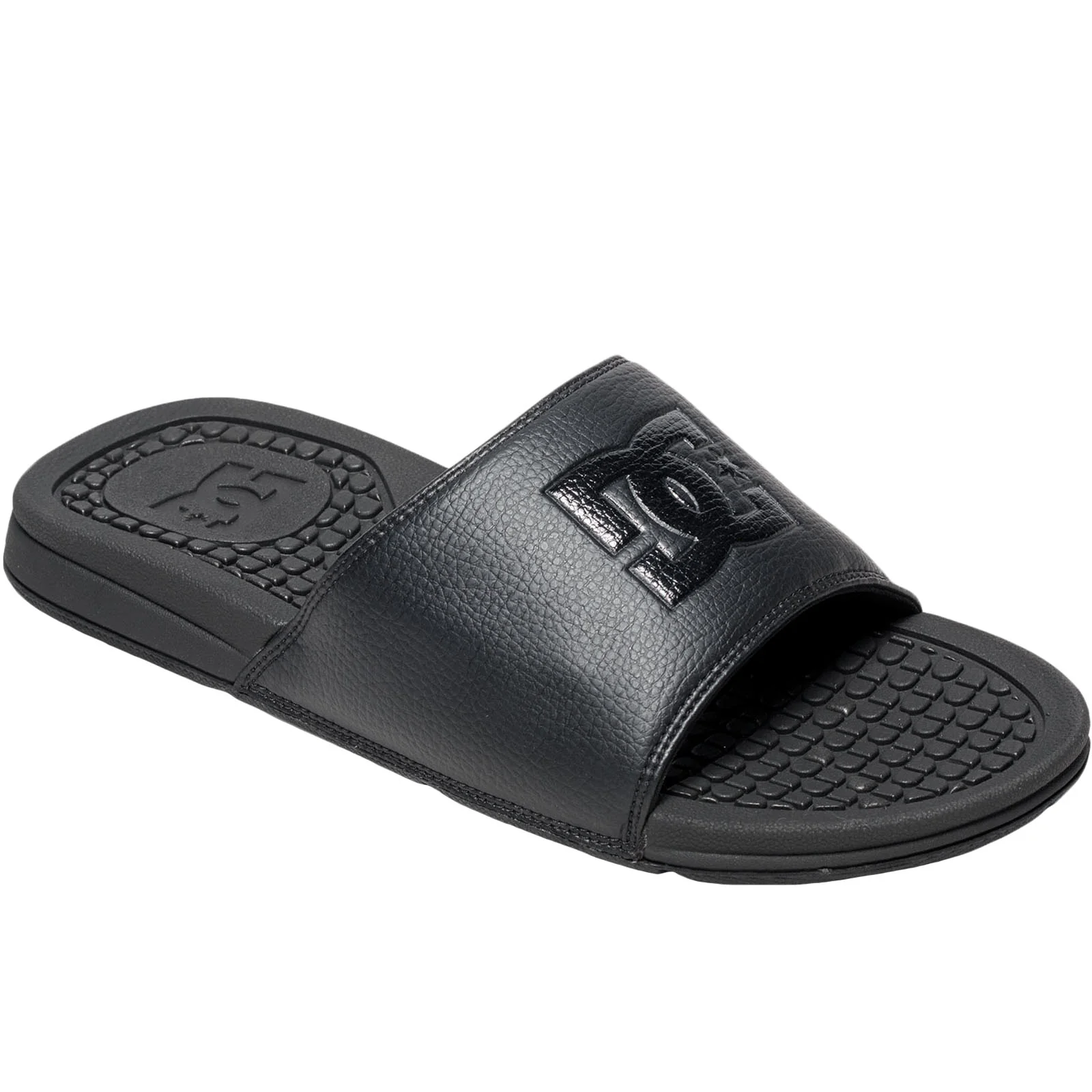 DC Shoes Mens Bolsa Sliders - Black - Image 2