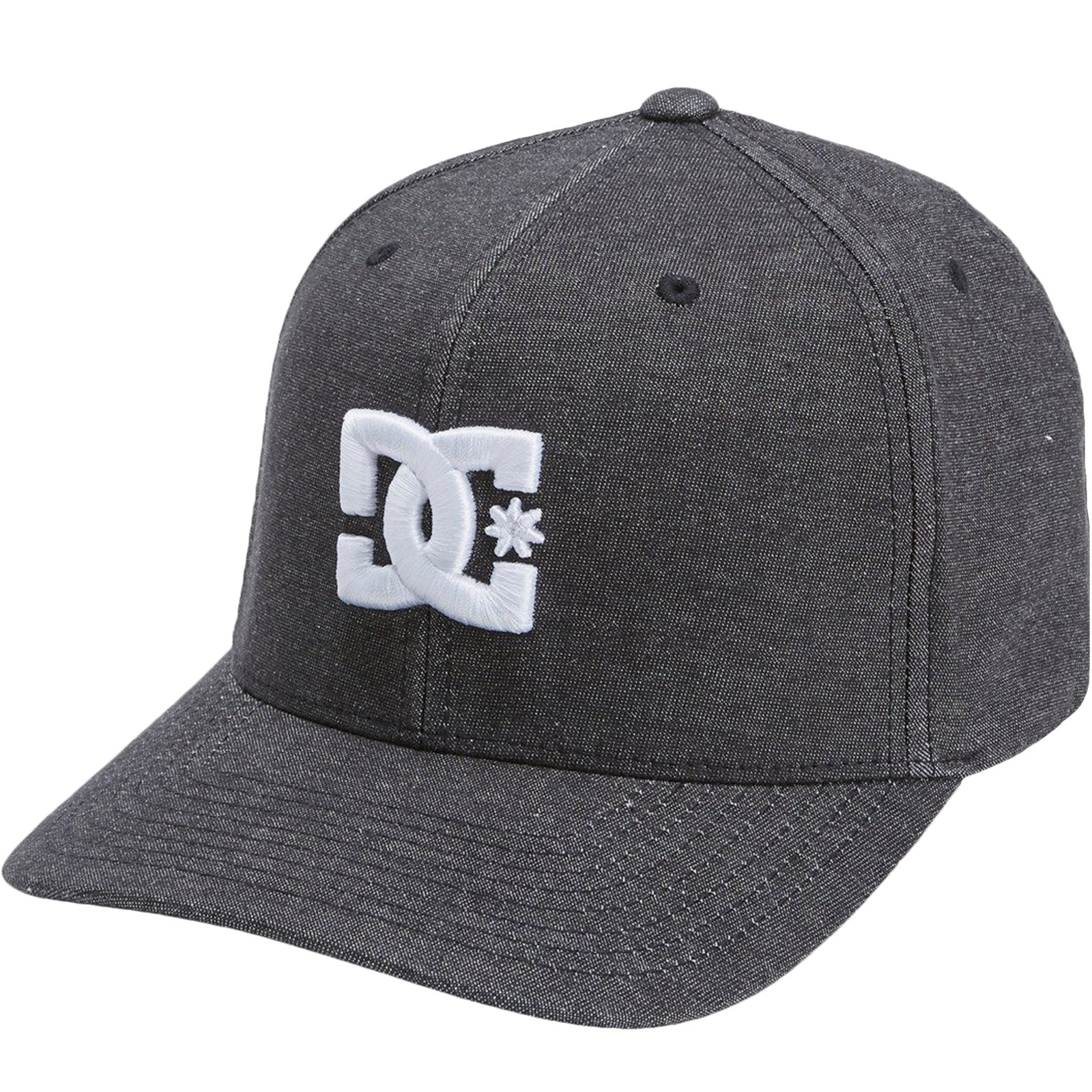 DC Shoes Mens Cap Star FlexiFit Baseball Cap - Black - S/M