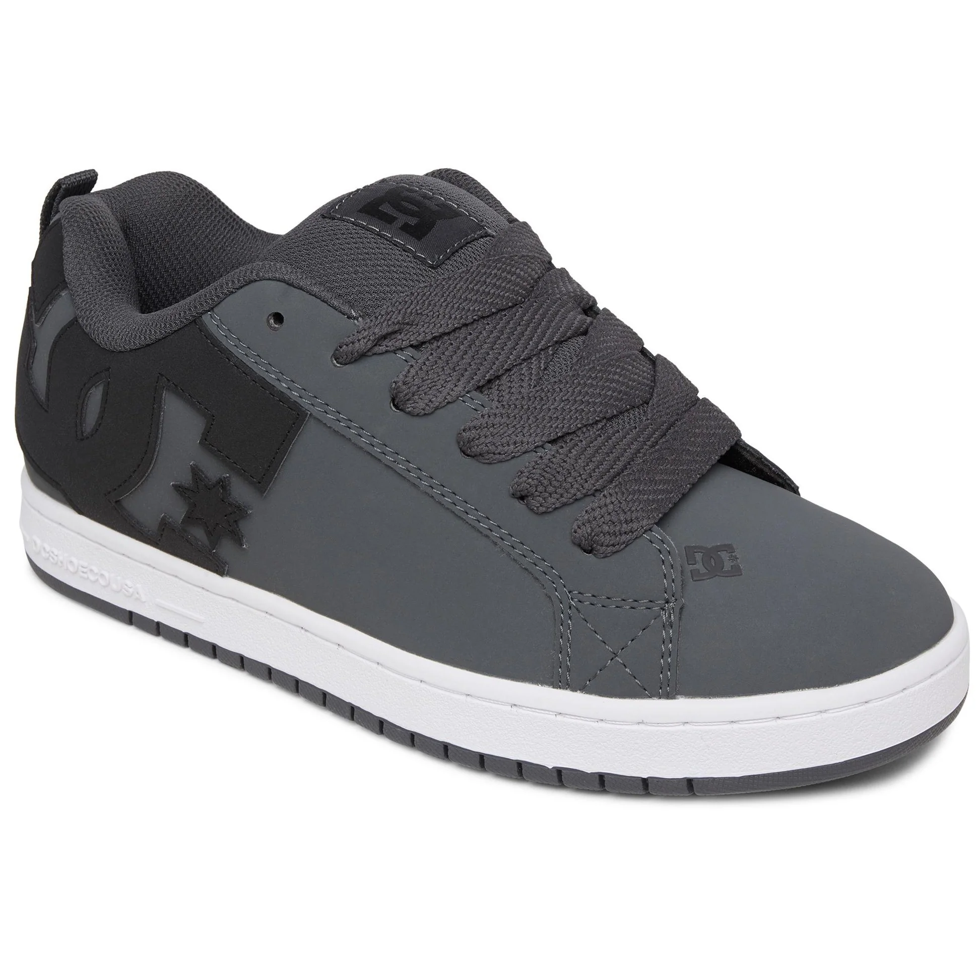 DC Shoes Mens Court Graffik Leather Trainers - Image 17