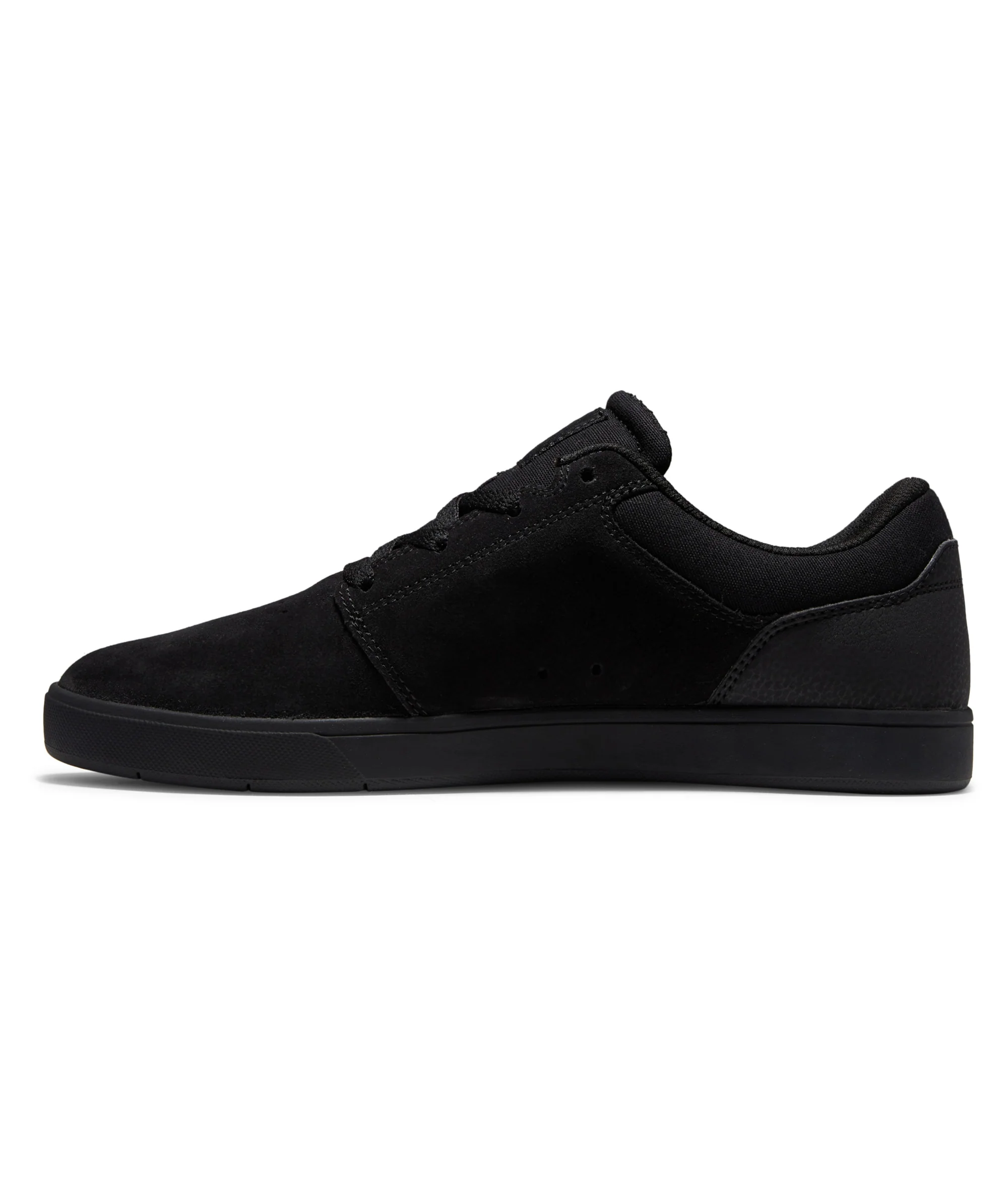 DC Shoes Mens Crisis 2 Suede Low Rise Trainers - Black/Gum - Image 14