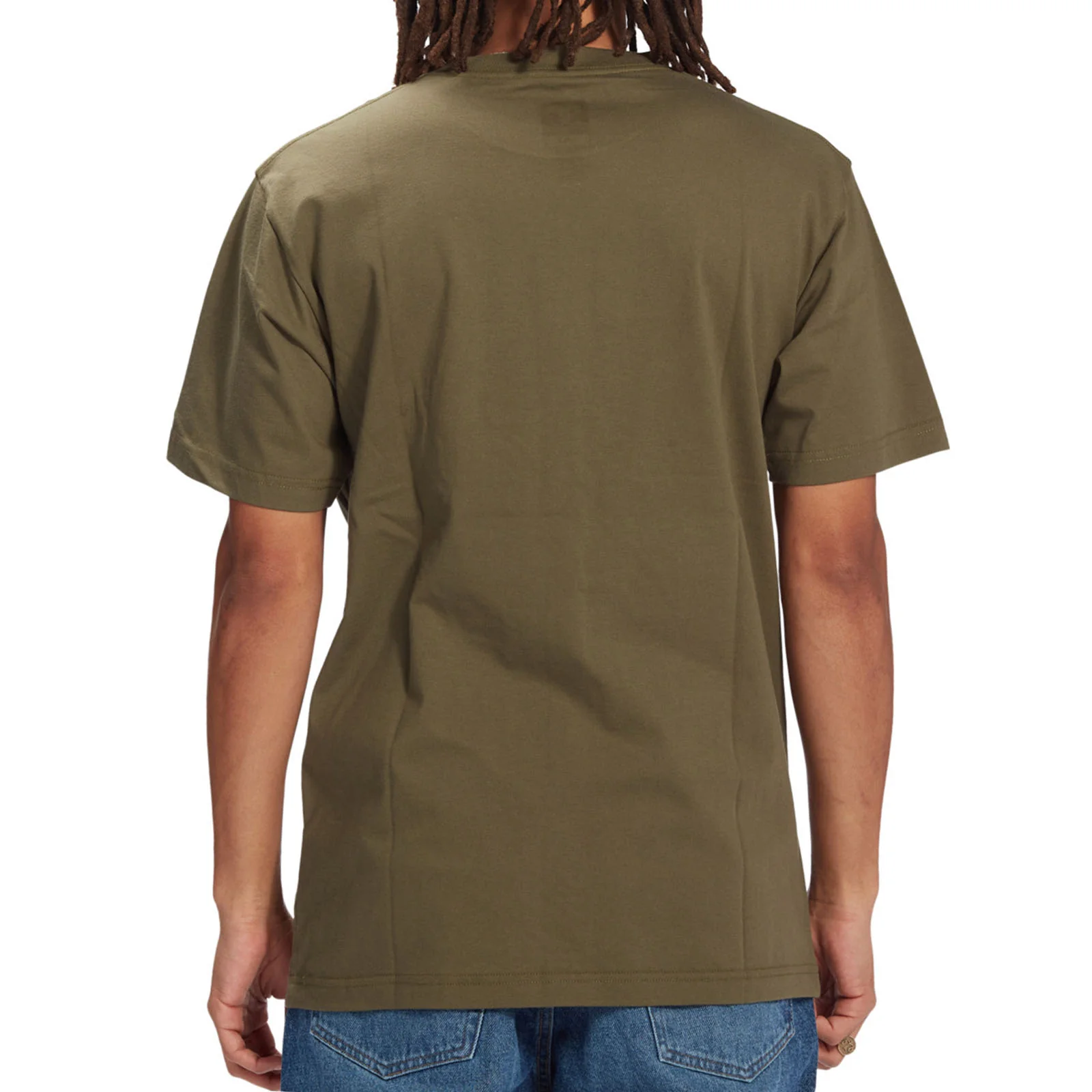DC Shoes Mens DC Square Star Fill T-Shirt - Khaki - Image 2