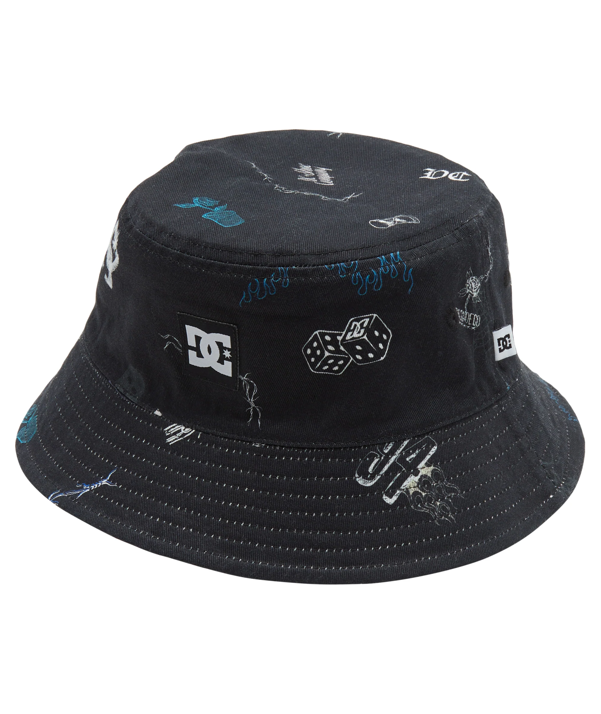 DC Shoes Mens Deep End Reversible Bucket Hat