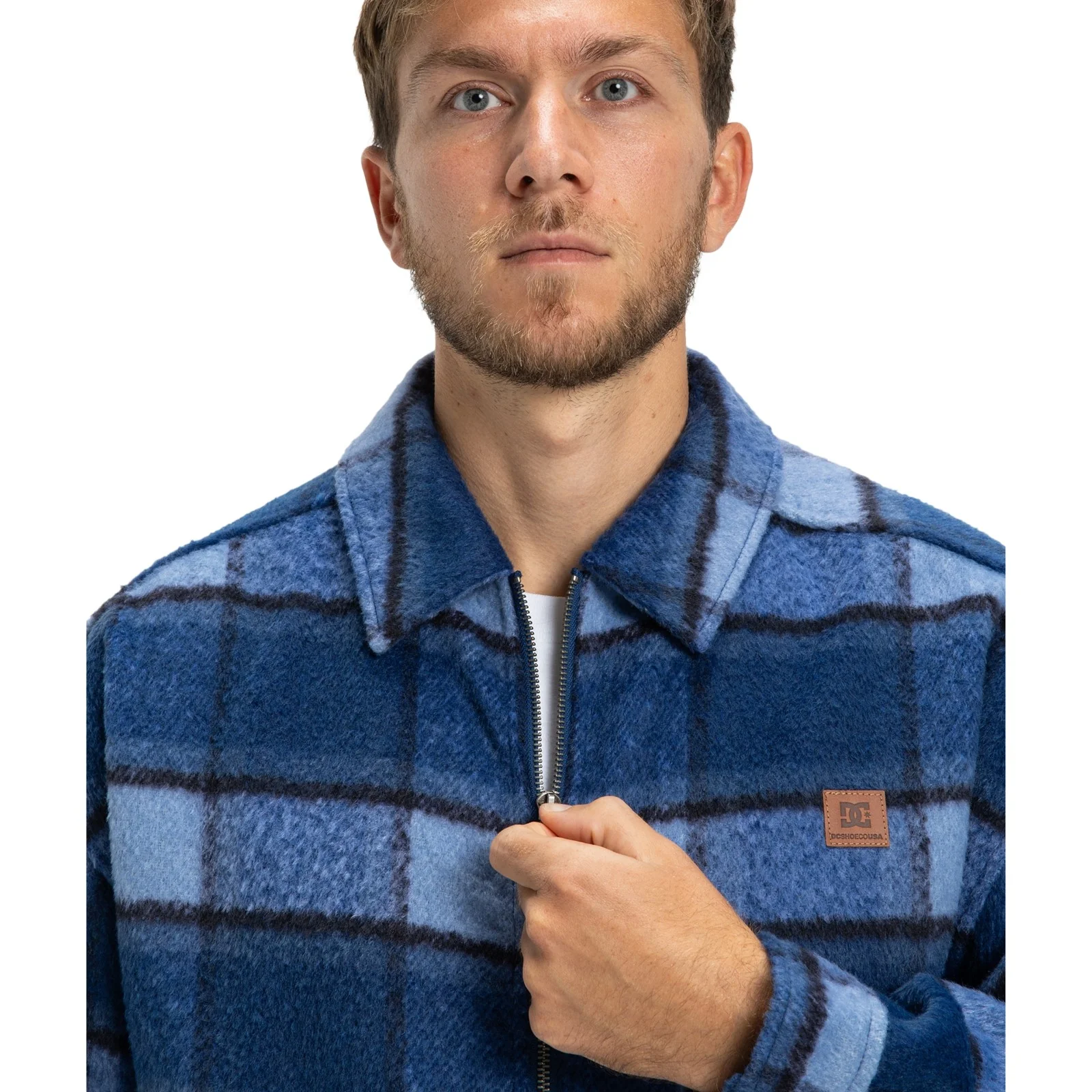 DC Shoes Mens Henderson Zip Up Overshirt Long Sleeve Shirt - Image 8