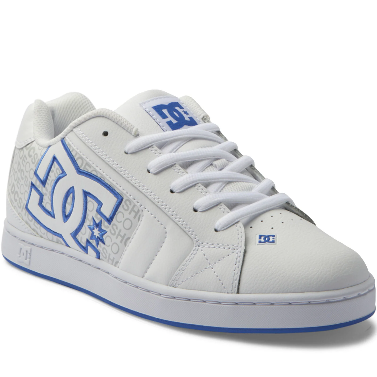 DC Shoes Mens Net Leather Low Rise Trainers - Image 7