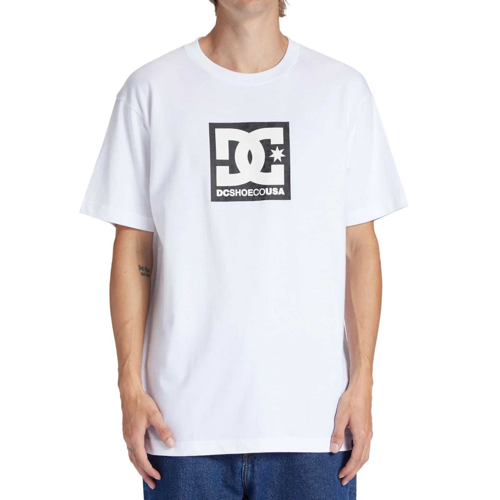 DC Shoes Mens Square Star Fill Short Sleeve Crew Neck T-Shirt - Image 3