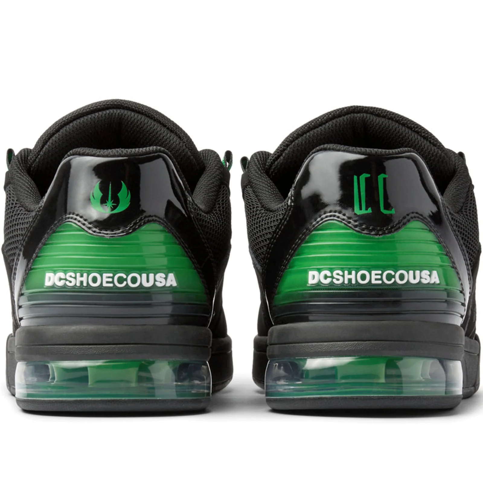 DC Shoes Mens Star Wars Versatile Low Rise Trainers - Black/Green - Image 6