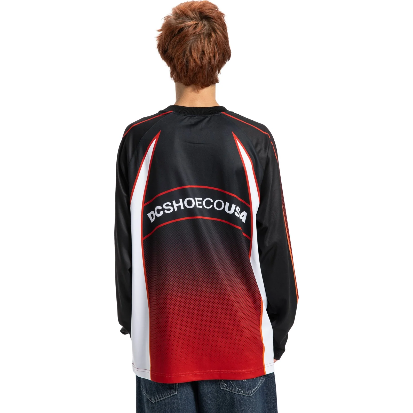 DC Shoes Mens Sylem Moto Jersey Long Sleeve T-Shirt - Image 4