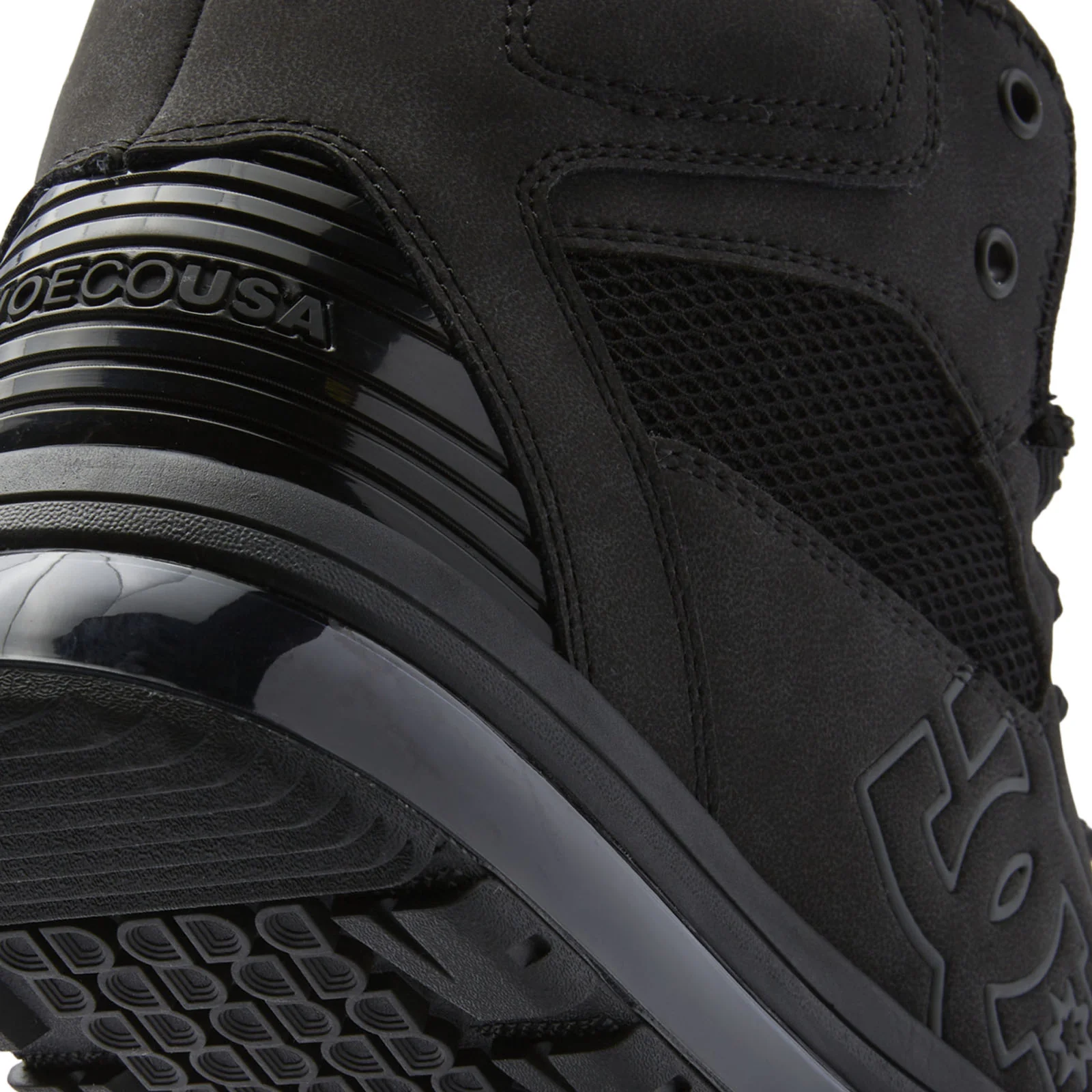 DC Shoes Mens Versatile Mid Rise Leather Boots - Black - Image 8