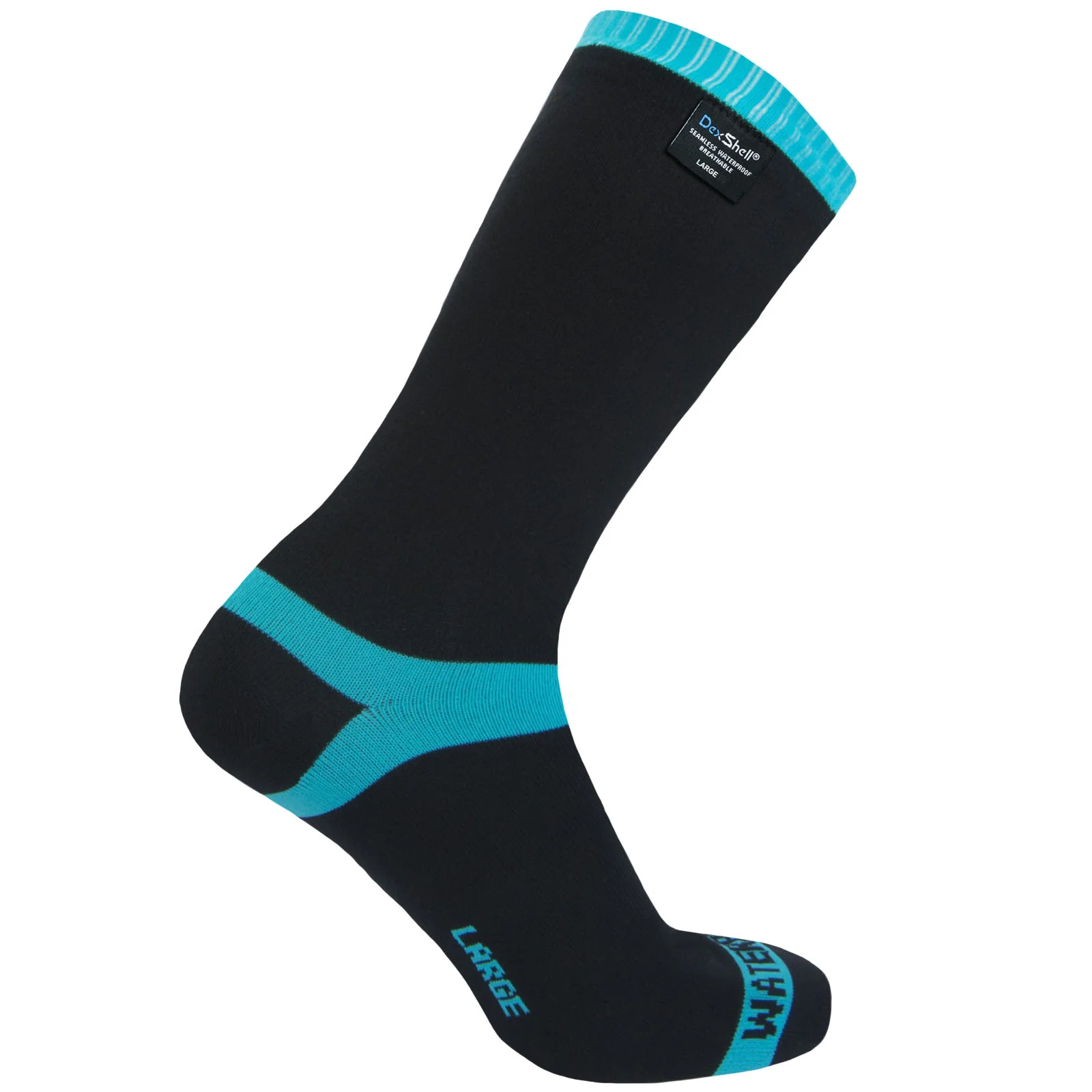 DexShell CoolVent Waterproof Socks - Black/Blue