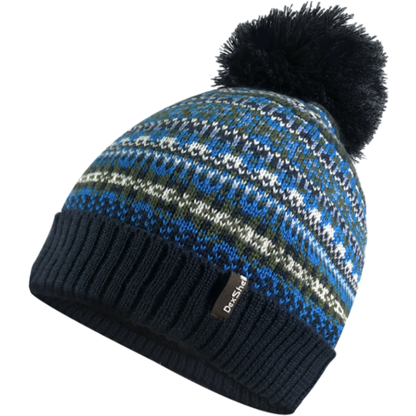 DexShell Unisex Fair Isle Waterproof Bohemian Fleece Lined Bobble Hat LXL - Image 3