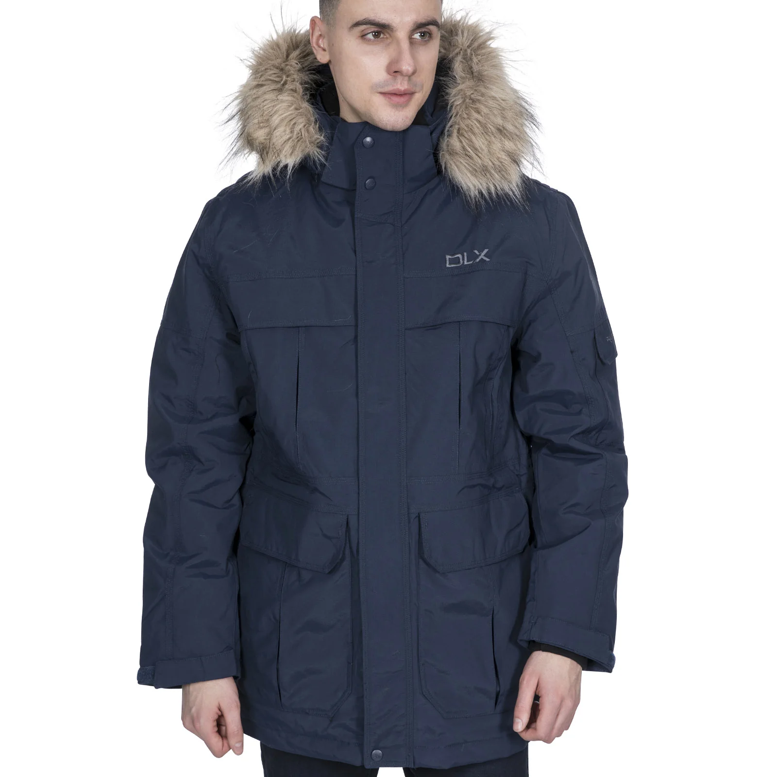 DLX Mens Highland Waterproof Down Parka Jacket - Image 4