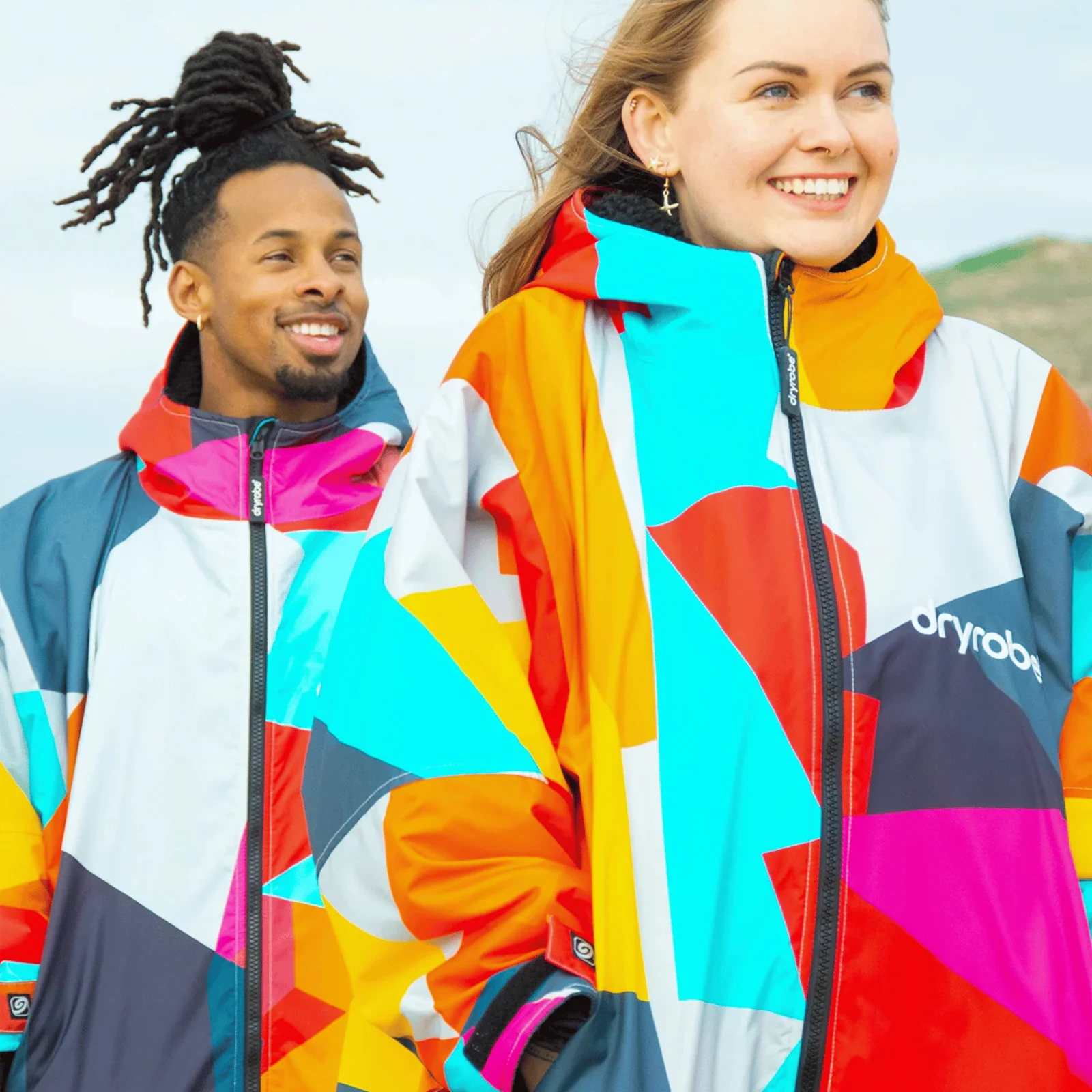 dryrobe Advance Long Sleeve Changing Robe - Abstract Limited Edition - Image 5