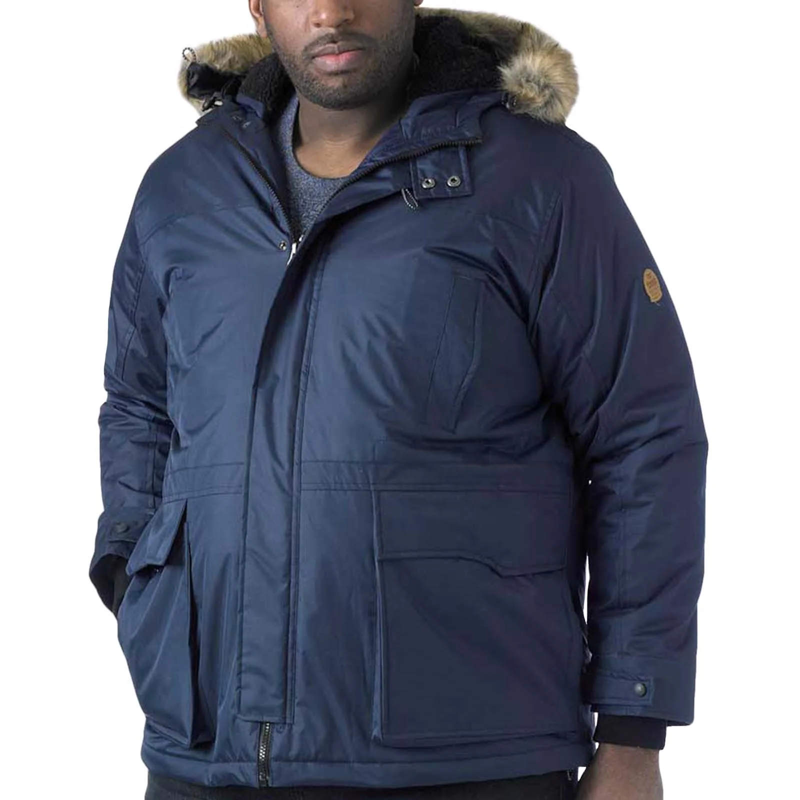 D555 Mens Lovett Big & Tall Parka Style Jacket - Image 3