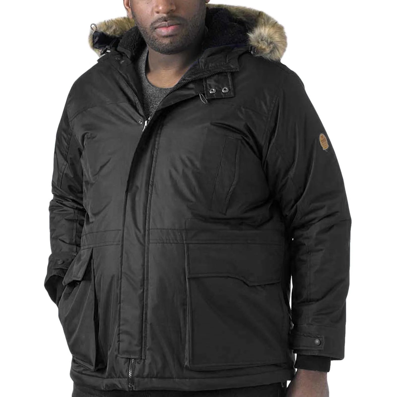 D555 Mens Lovett Big & Tall Parka Style Jacket - Image 4