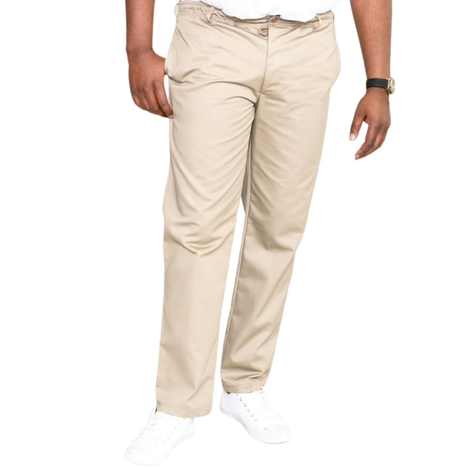 D555 Mens Basilio Big & Tall Kingsize Elastic Waist Rugby Trousers - Image 4