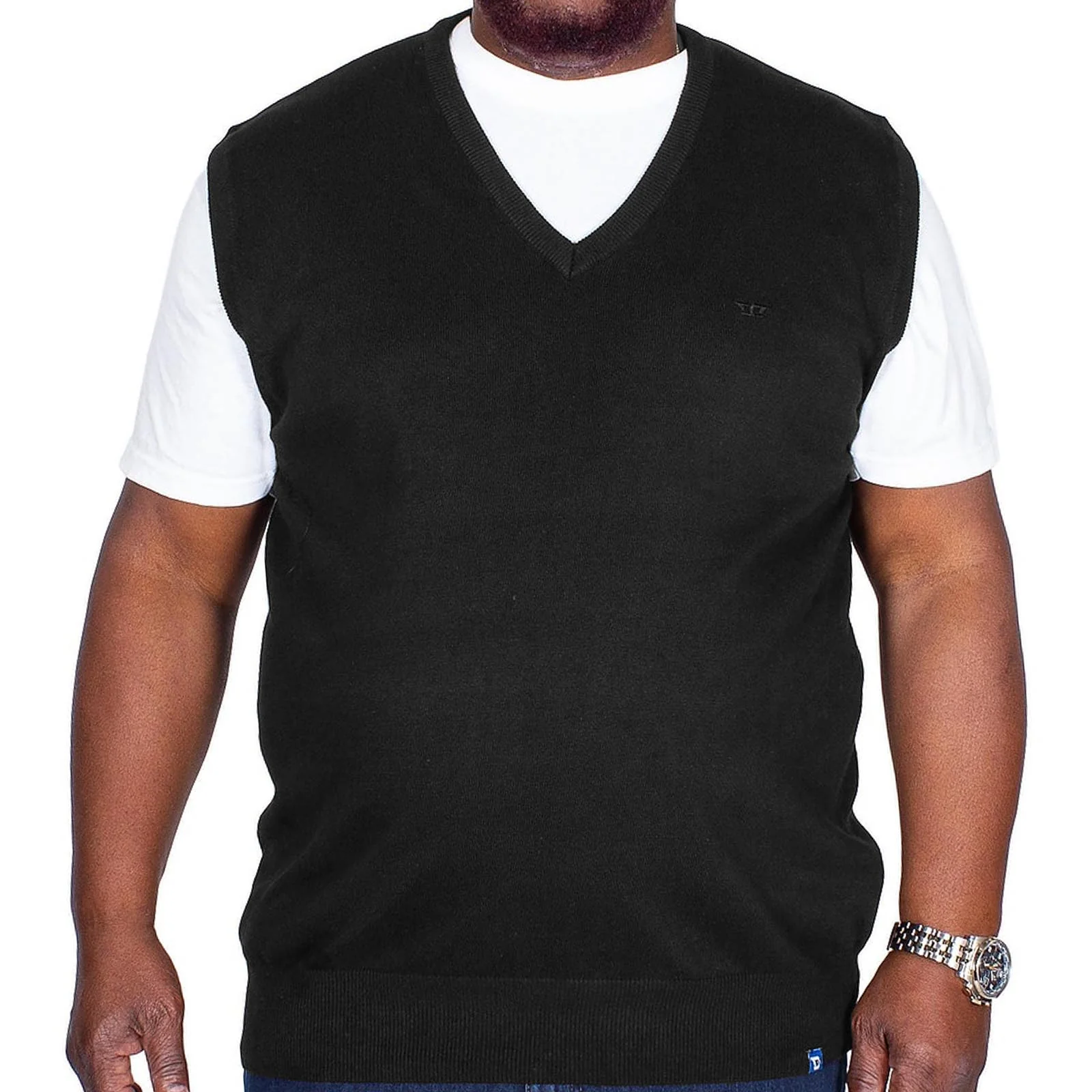 D555 Mens Whitby Big & Tall Kingsize Sleeveless Sweater - Image 2
