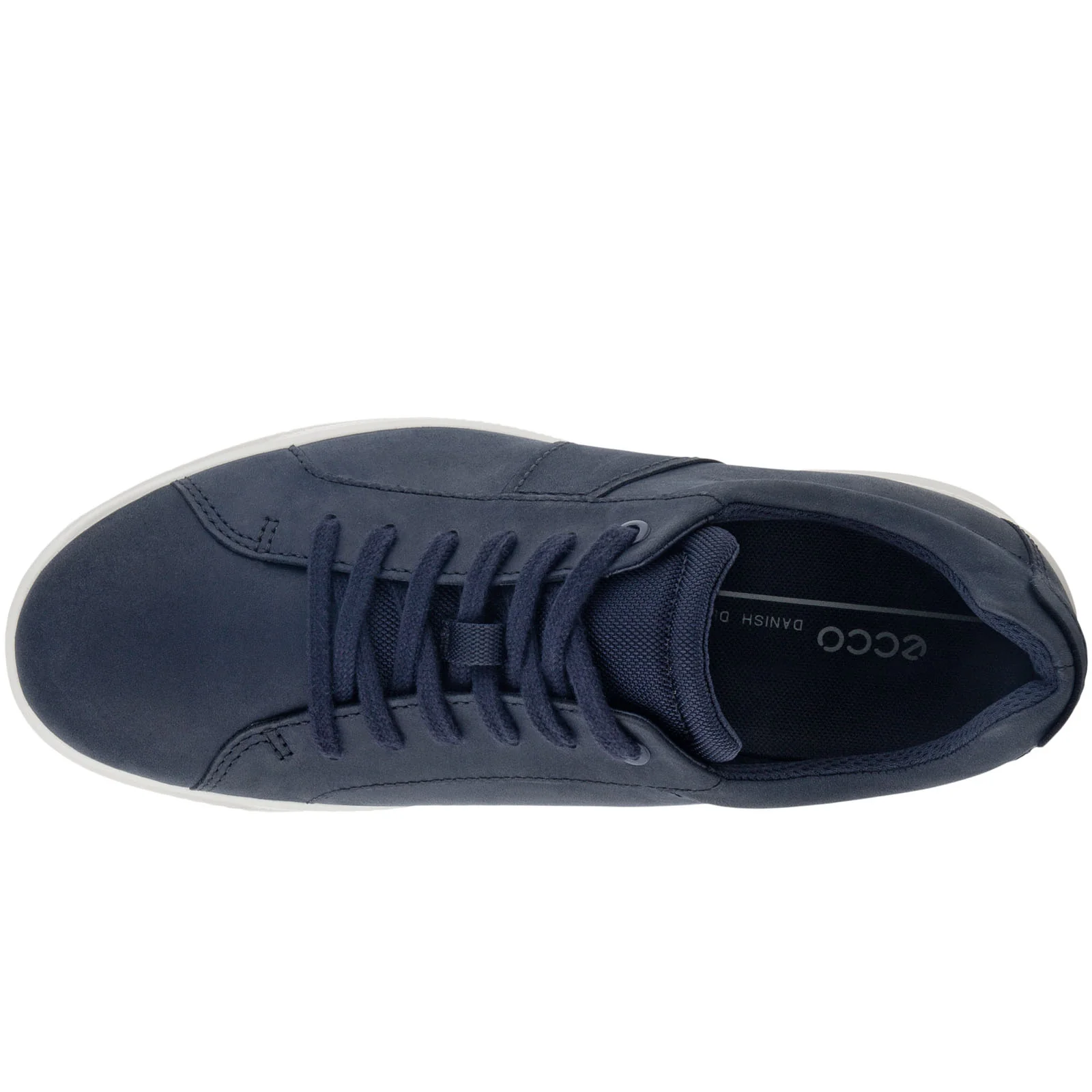 ECCO Mens Byway Leather Trainers - Black - Image 7