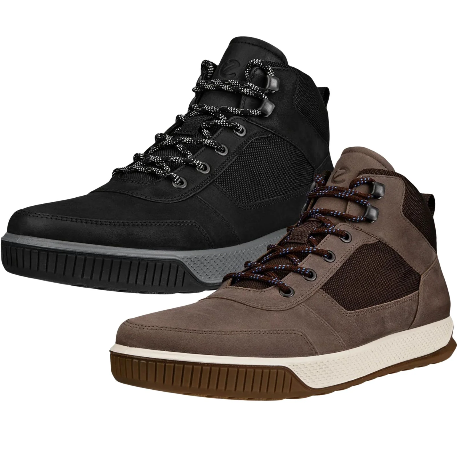 Ecco Mens Byway Tred Wool Lined Nubuck Ankle Boots