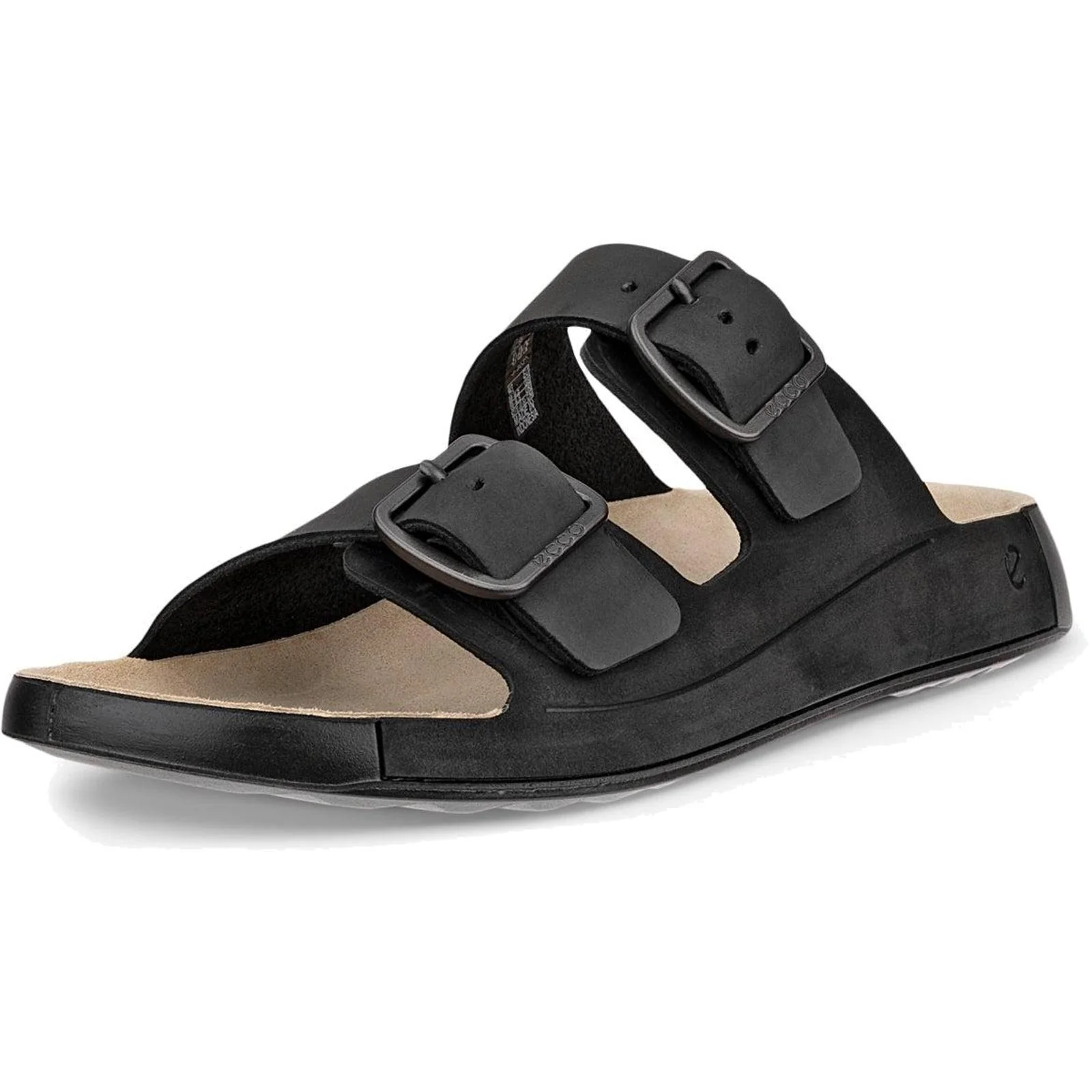 ECCO Mens Cozmo Nubuck Two-Strap Sandals - Image 2