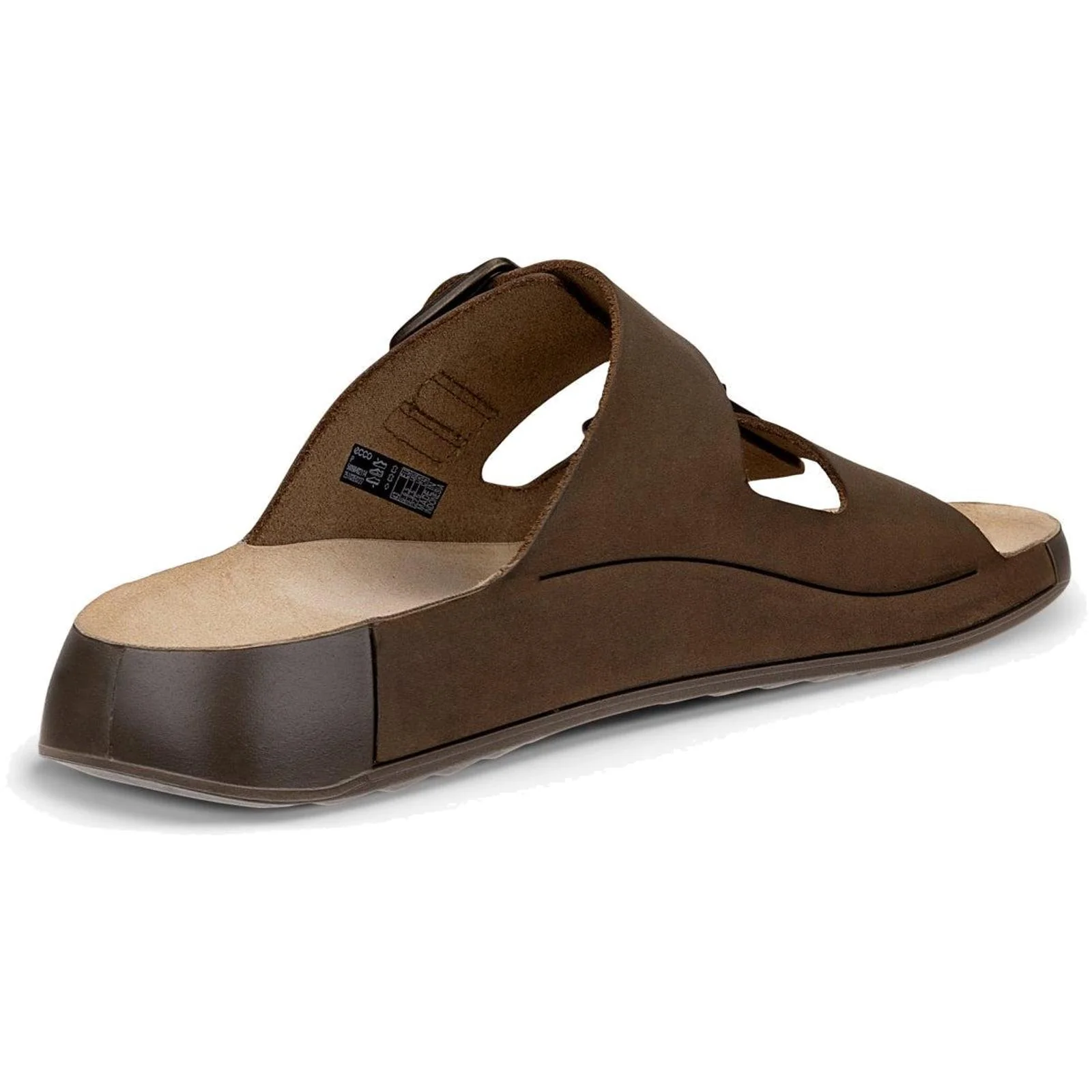 ECCO Mens Cozmo Nubuck Two-Strap Sandals - Image 6